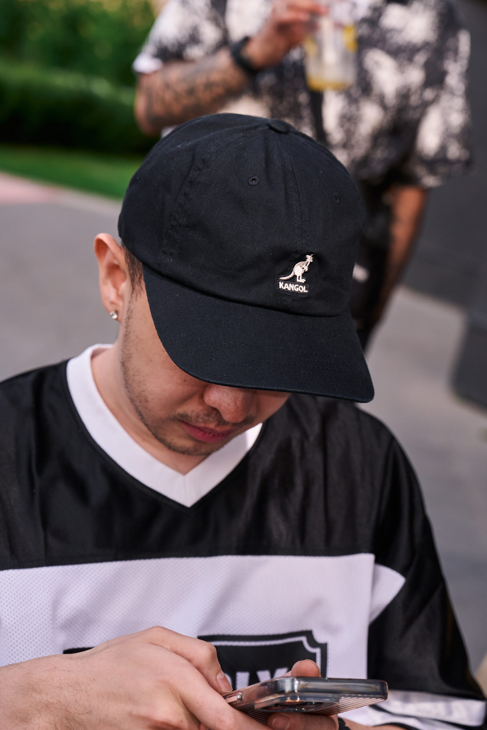 Бейсболка KANGOL WASHED BASEBALL ЧЕРНАЯ