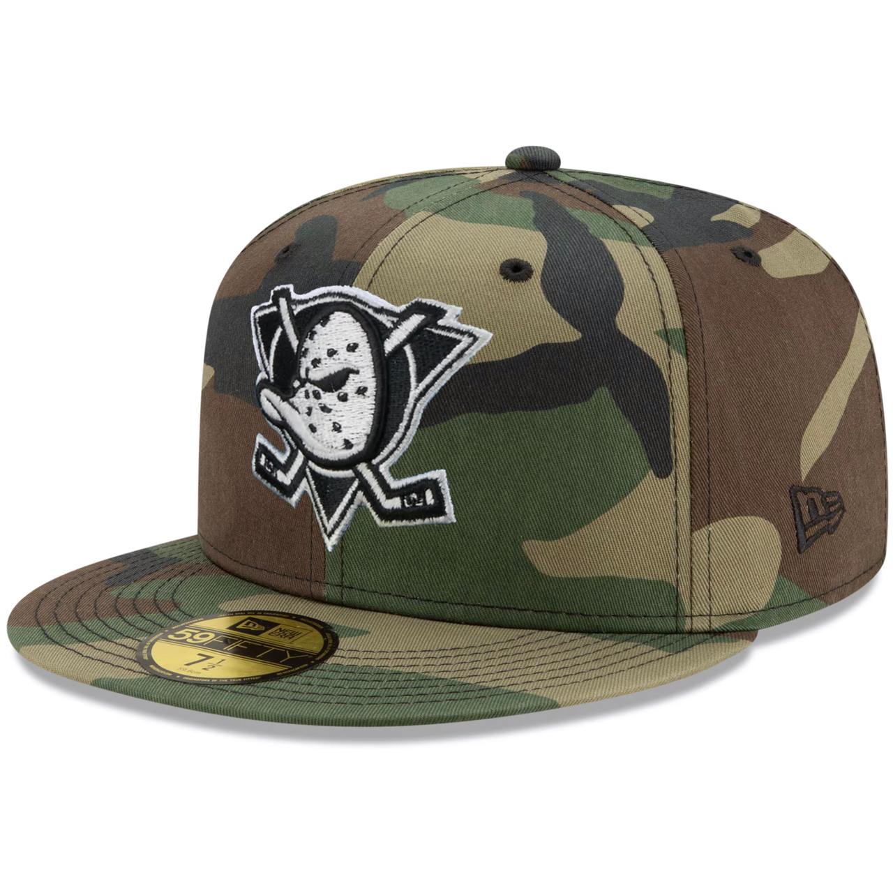 Бейсболка NEW ERA 59FIFTY NHL ANAHEIM DUCKS CAMO / GREY UV