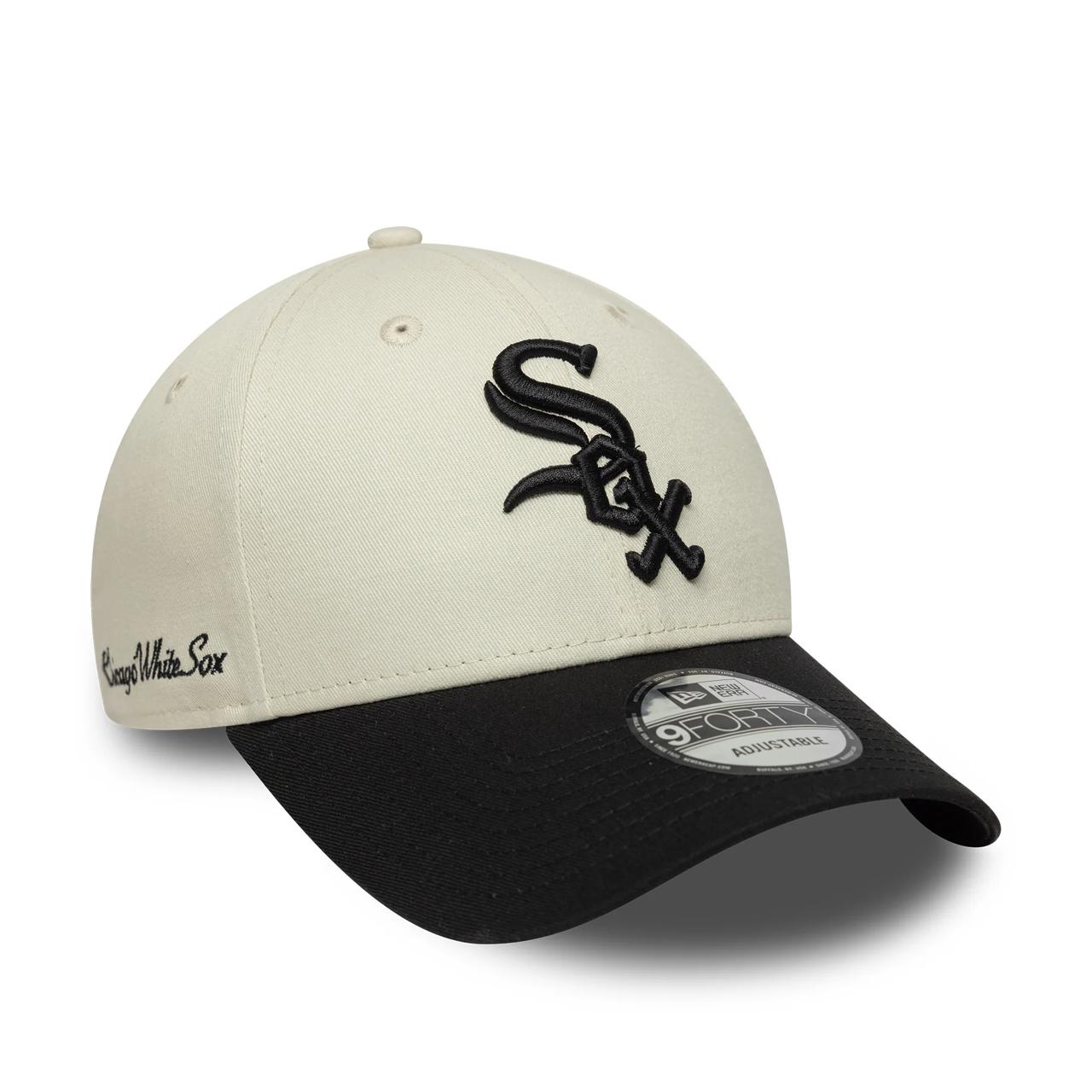 Бейсболка NEW ERA 9FORTY MLB CHICAGO WHITE SOX БЕЖЕВАЯ/ЧЕРНАЯ