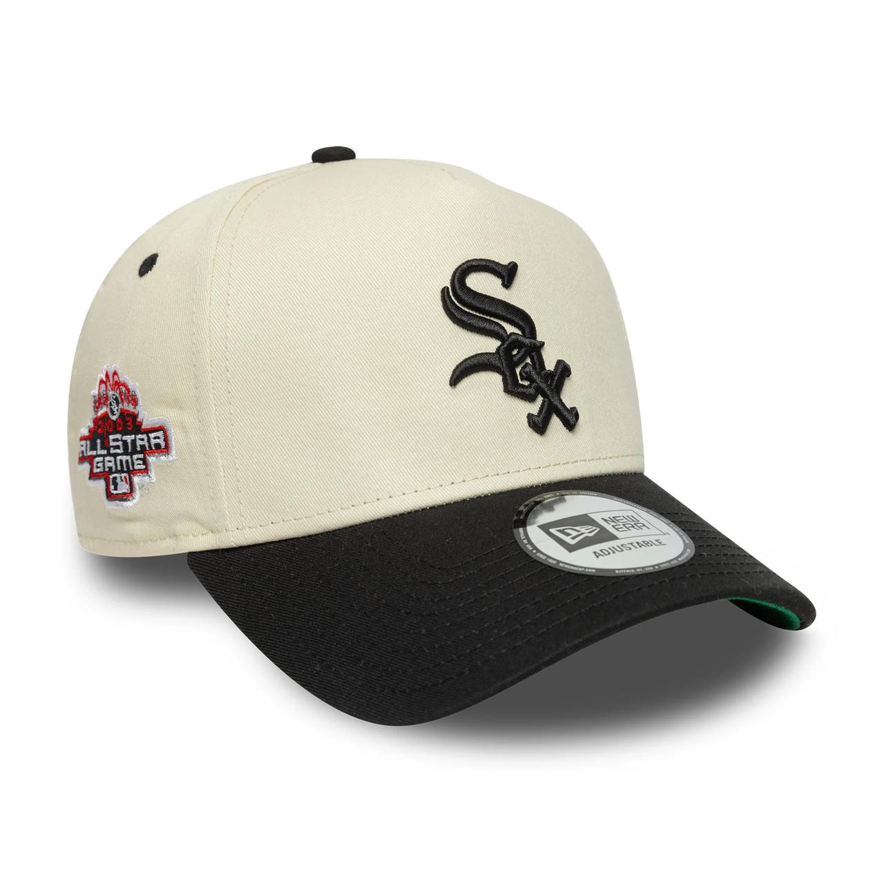 Бейсболка NEW ERA 9FORTY A-FRAME MLB CHICAGO WHITE SOX BЕЖЕВАЯ/ЧЕРНАЯ