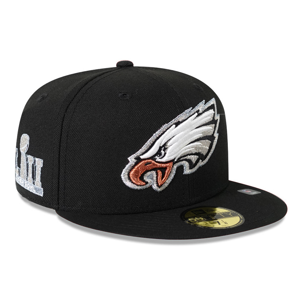 Бейсболка 59FIFTY NFL PHILADELPHIA EAGLES BLACK/BLUE UV