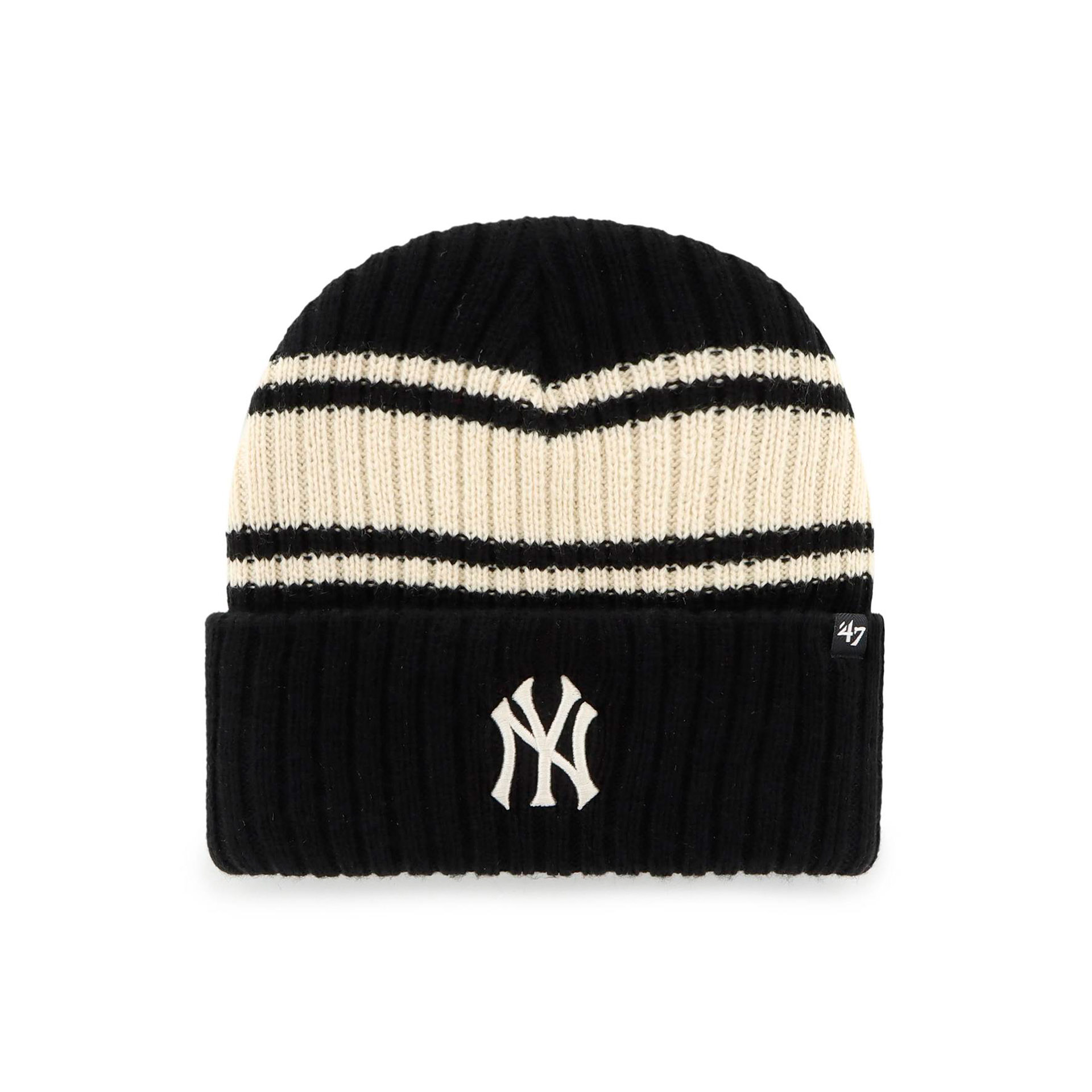 Шапка '47 MLB NEW YORK YANKEES HARBOR STRIPE CUFF KNIT BLACK
