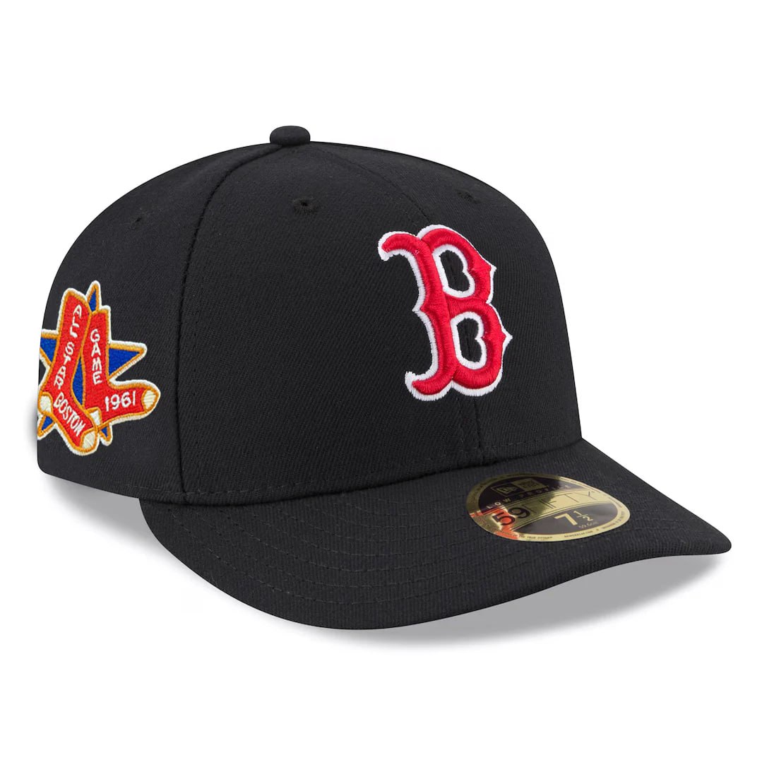 Бейсболка 59FIFTY LOW PROFILE MLB BOSTON RED SOX BLACK GRAY UV