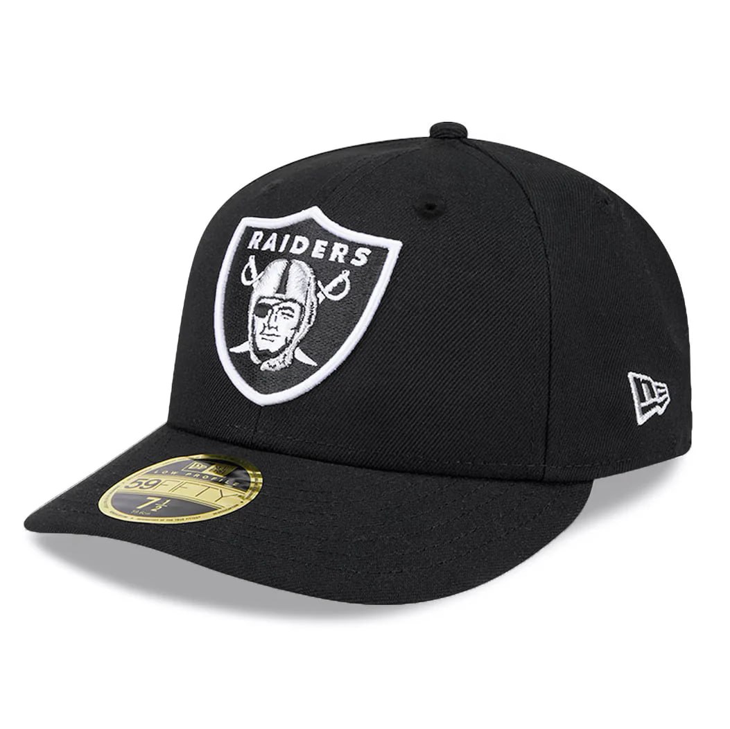 Бейсболка 59FIFTY LOW PROFILE NFL LAS VEGAS RAIDERS BLACK GRAY UV