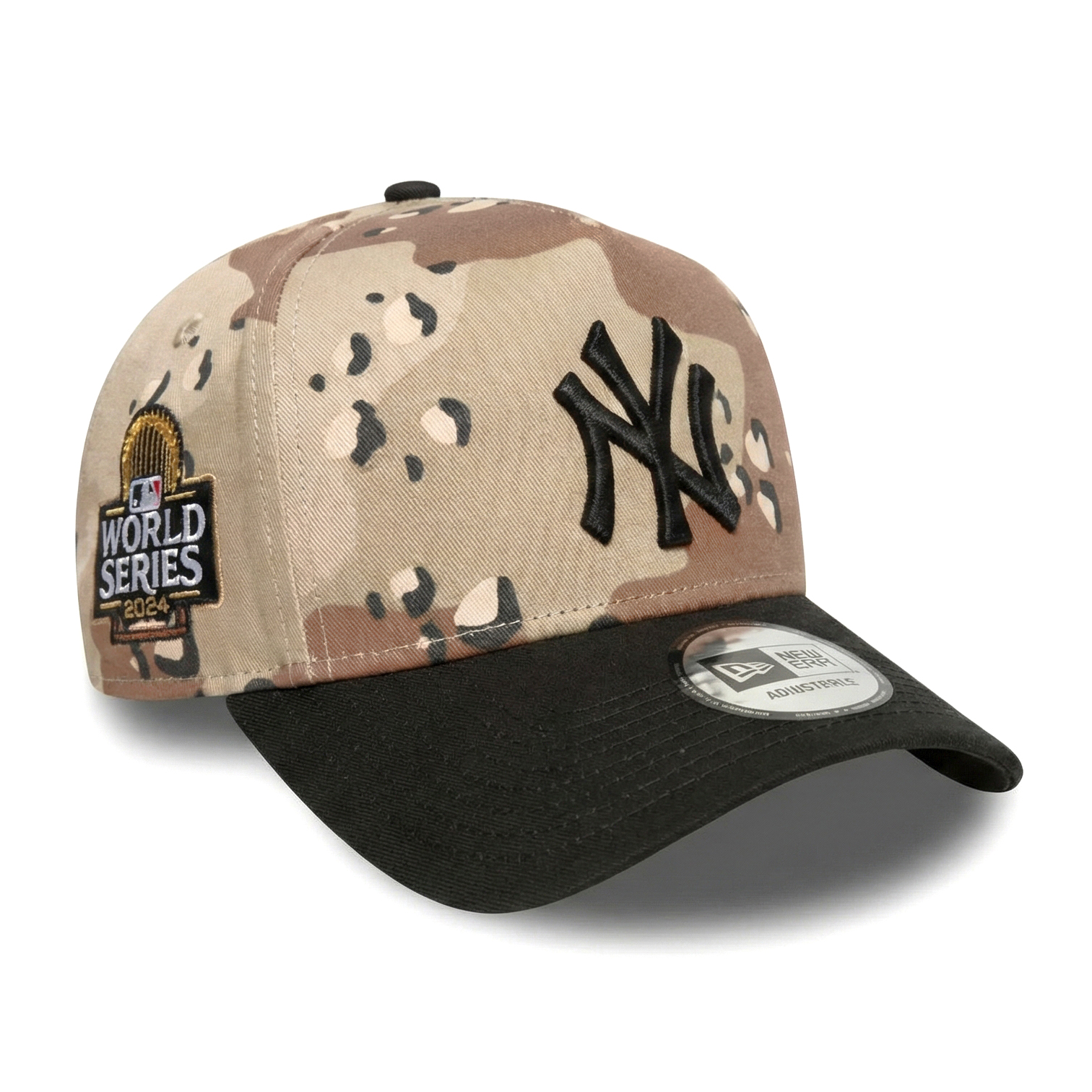 Бейсболка 9FORTY A-FRAME MLB NEW YORK YANKEES 2024 WORLD SERIES ПУСТЫННЫЙ КАМУФЛЯЖ