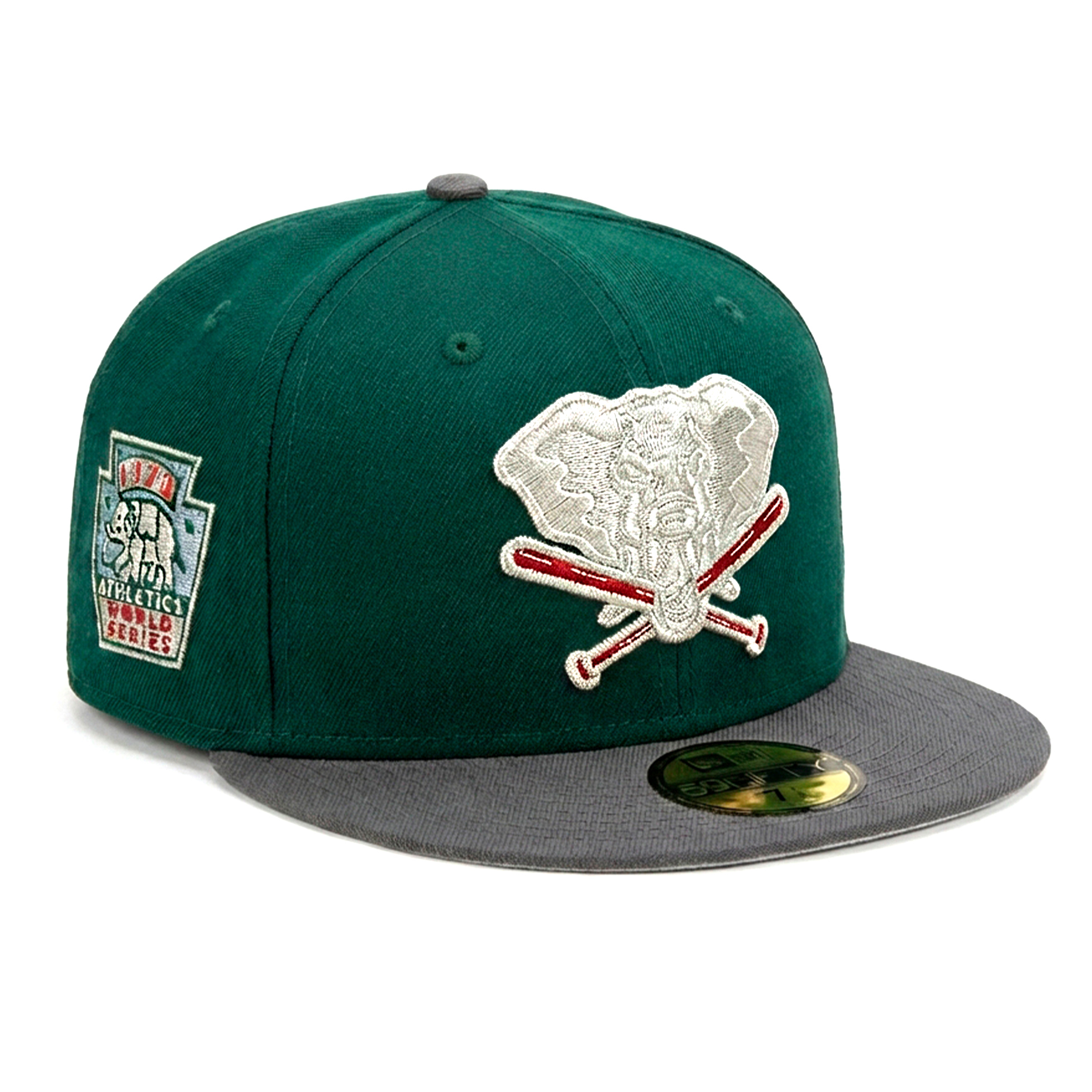 Бейсболка NEW ERA 59FIFTY MLB OAKLAND ATHLETICS ЗЕЛЕНАЯ/СЕРАЯ