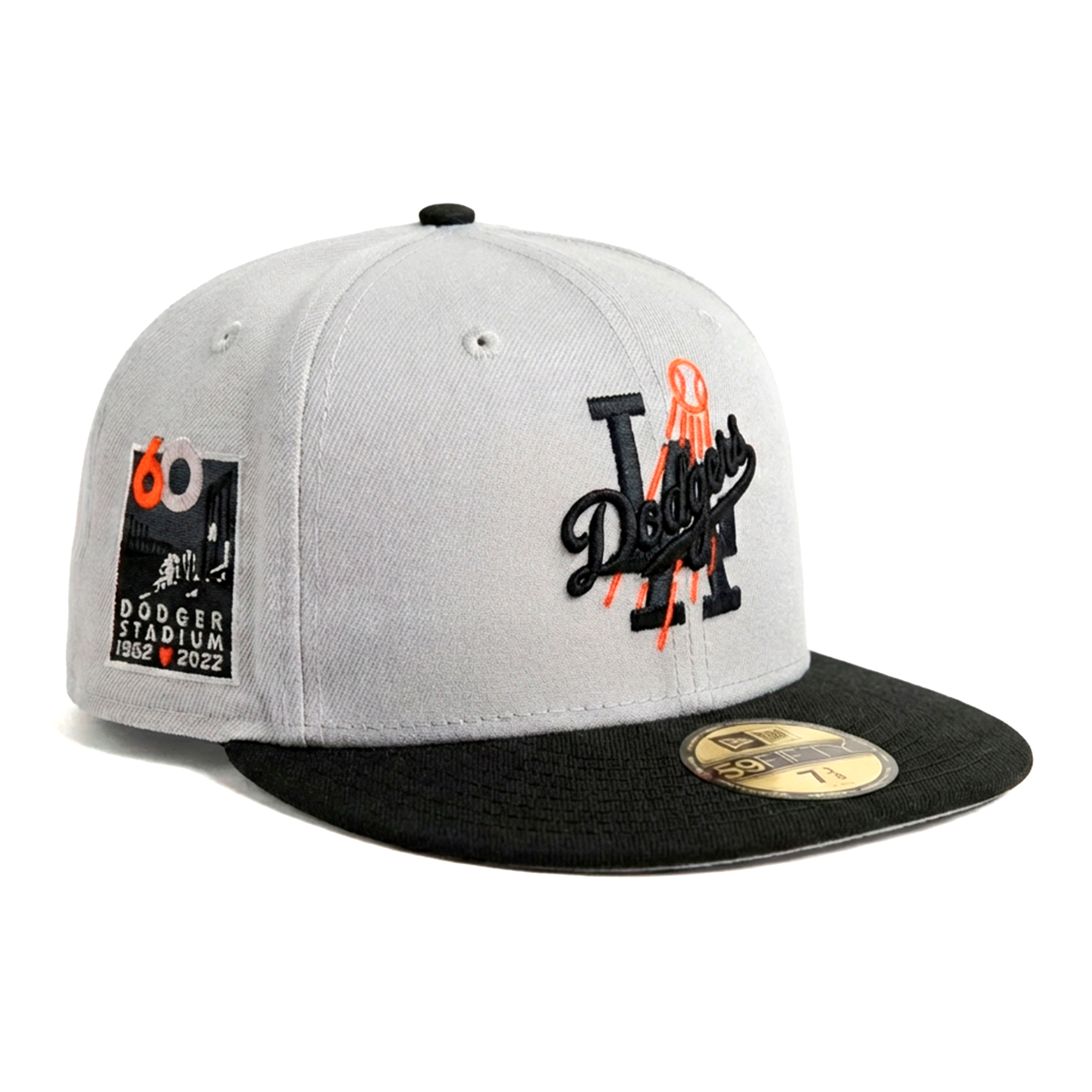 Бейсболка NEW ERA 59FIFTY MLB LOS ANGELES DODGERS 60TH ANNIVERSARY БЕЖЕВАЯ/ЧЕРНАЯ