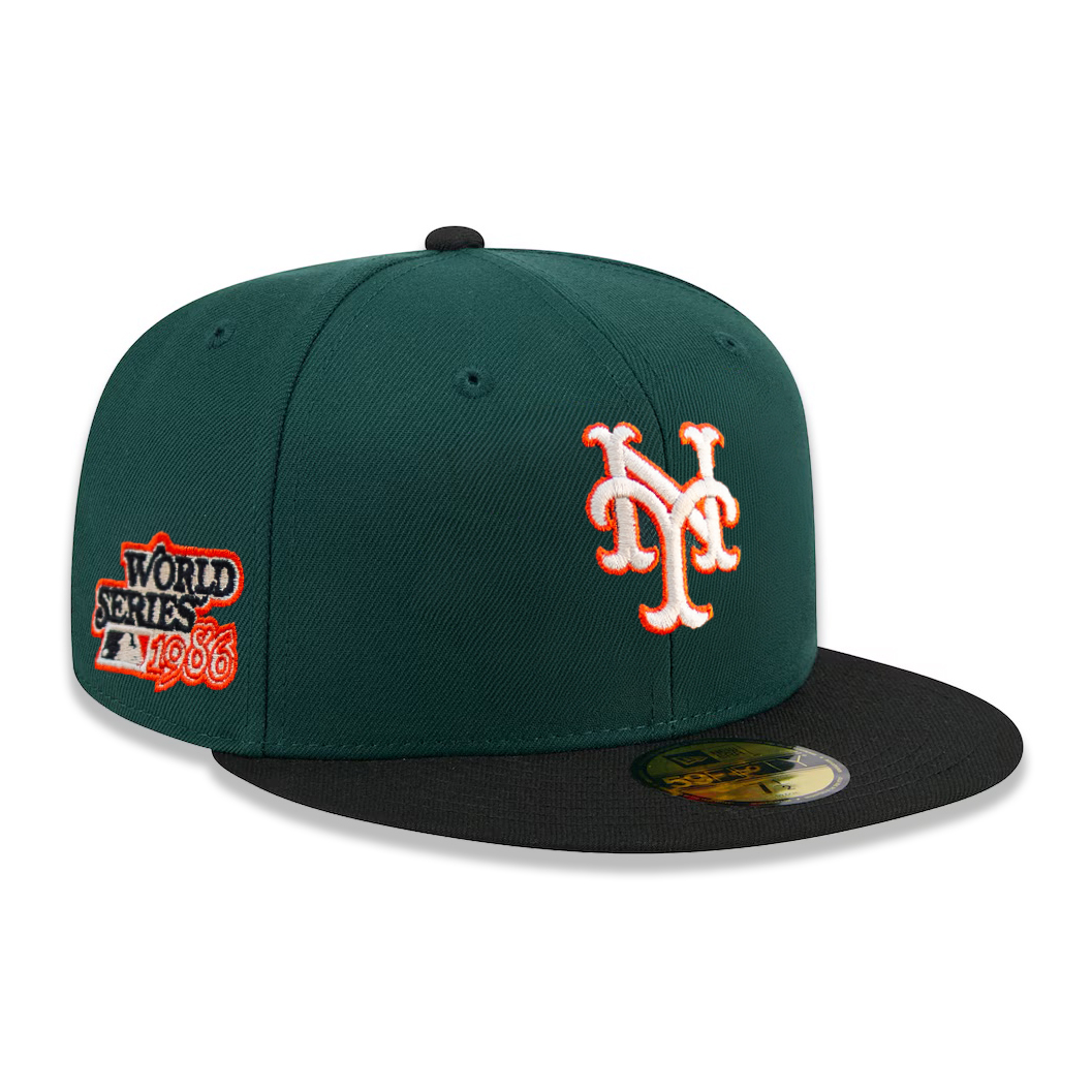 Бейсболка NEW ERA 59FIFTY MLB NEW YORK METS ЗЕЛЕНАЯ/ЧЕРНАЯ