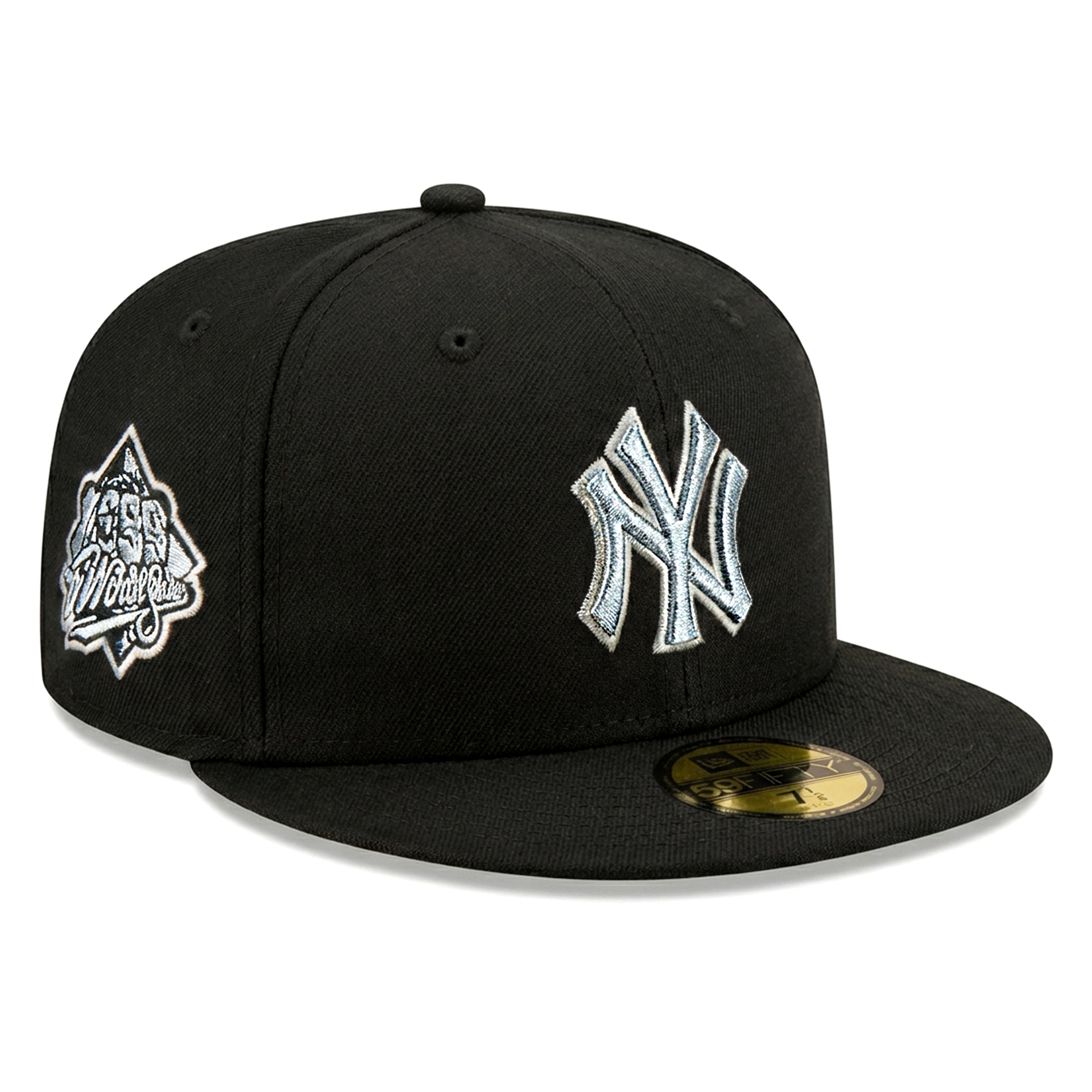 Бейсболка NEW ERA 59FIFTY MLB WS 99 NEW YORK YANKEES ЧЕРНАЯ МЕТАЛЛИК