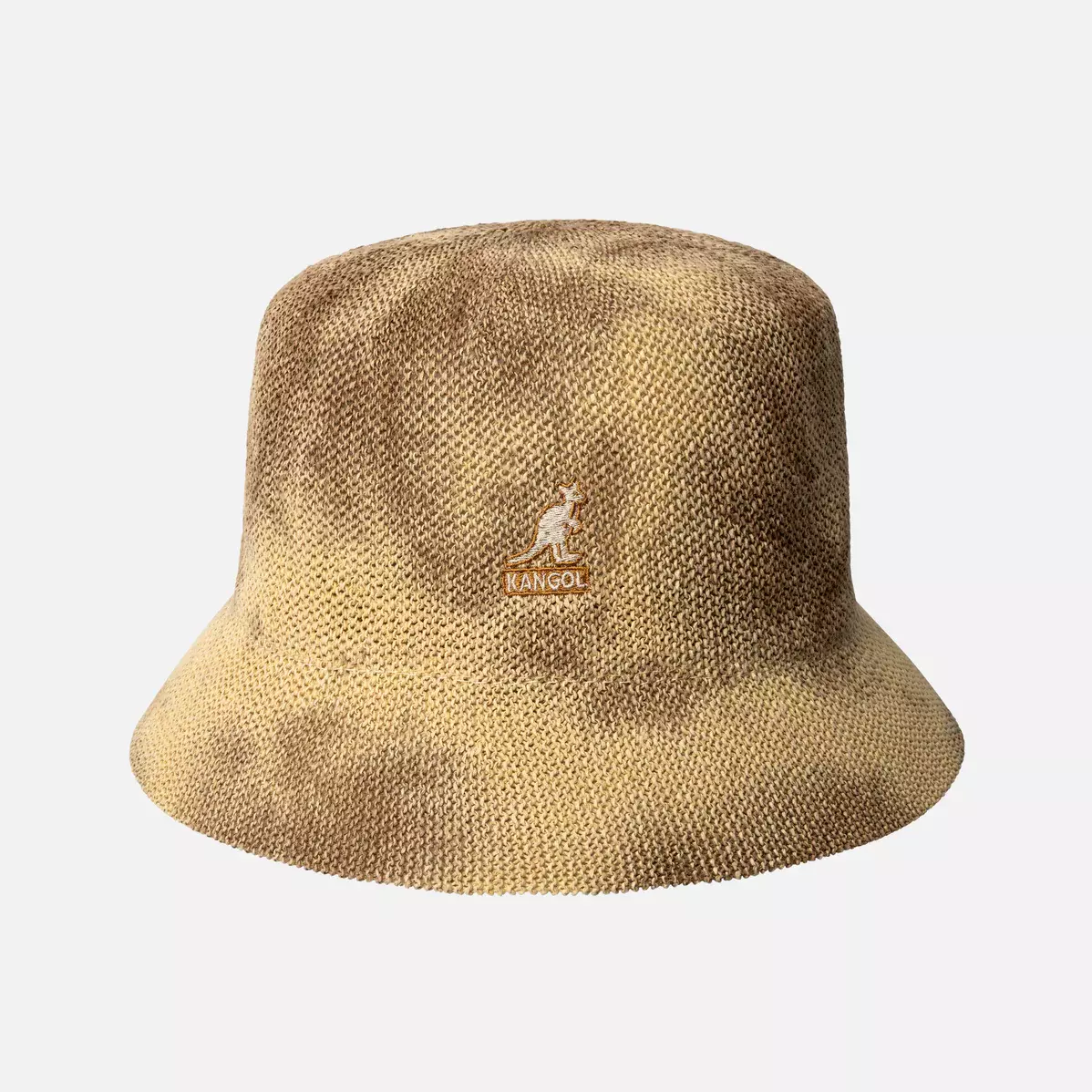 Панама KANGOL TIE DYE KNIT BUCKET СВЕТЛО-КОРИЧНЕВАЯ