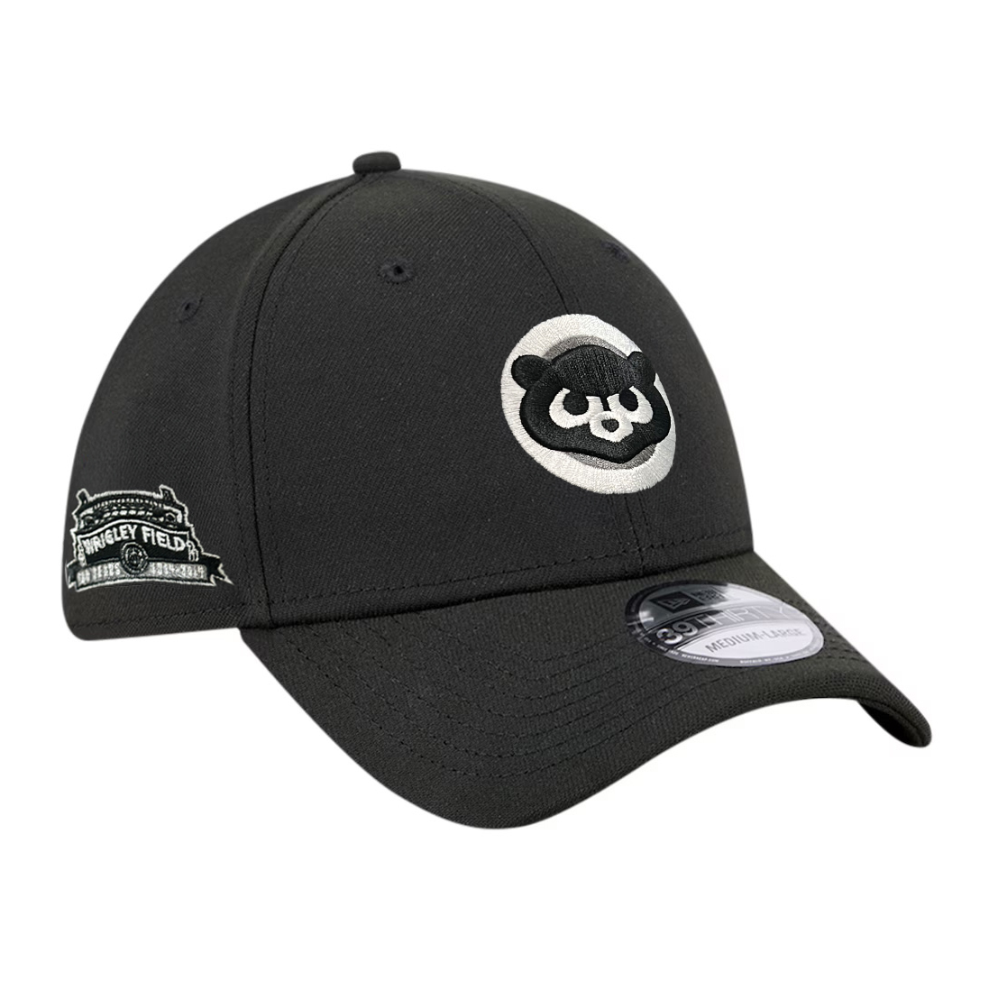 Бейсболка NEW ERA 39THIRTY MLB CHICAGO CUBS ЧЕРНАЯ / СЕРАЯ