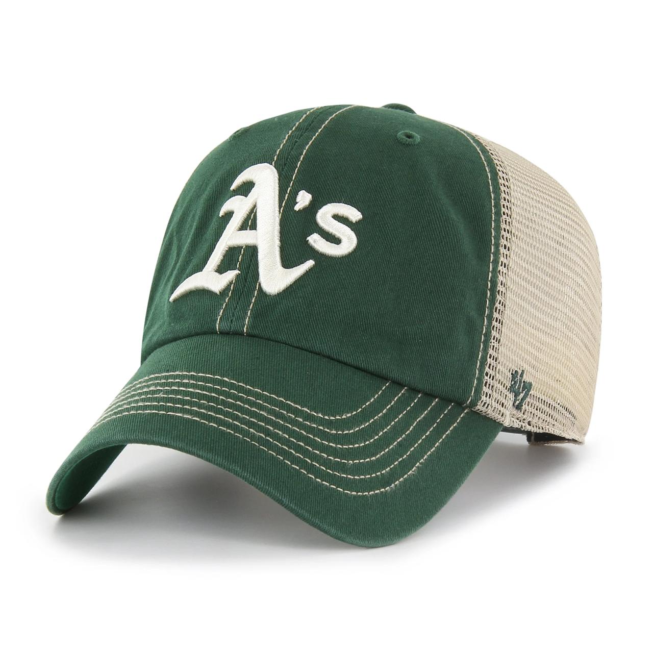 Бейсболка '47 TRAWLER CLEAN UP MLB OAKLAND ATHLETICS ТЕМНО-ЗЕЛЕНАЯ
