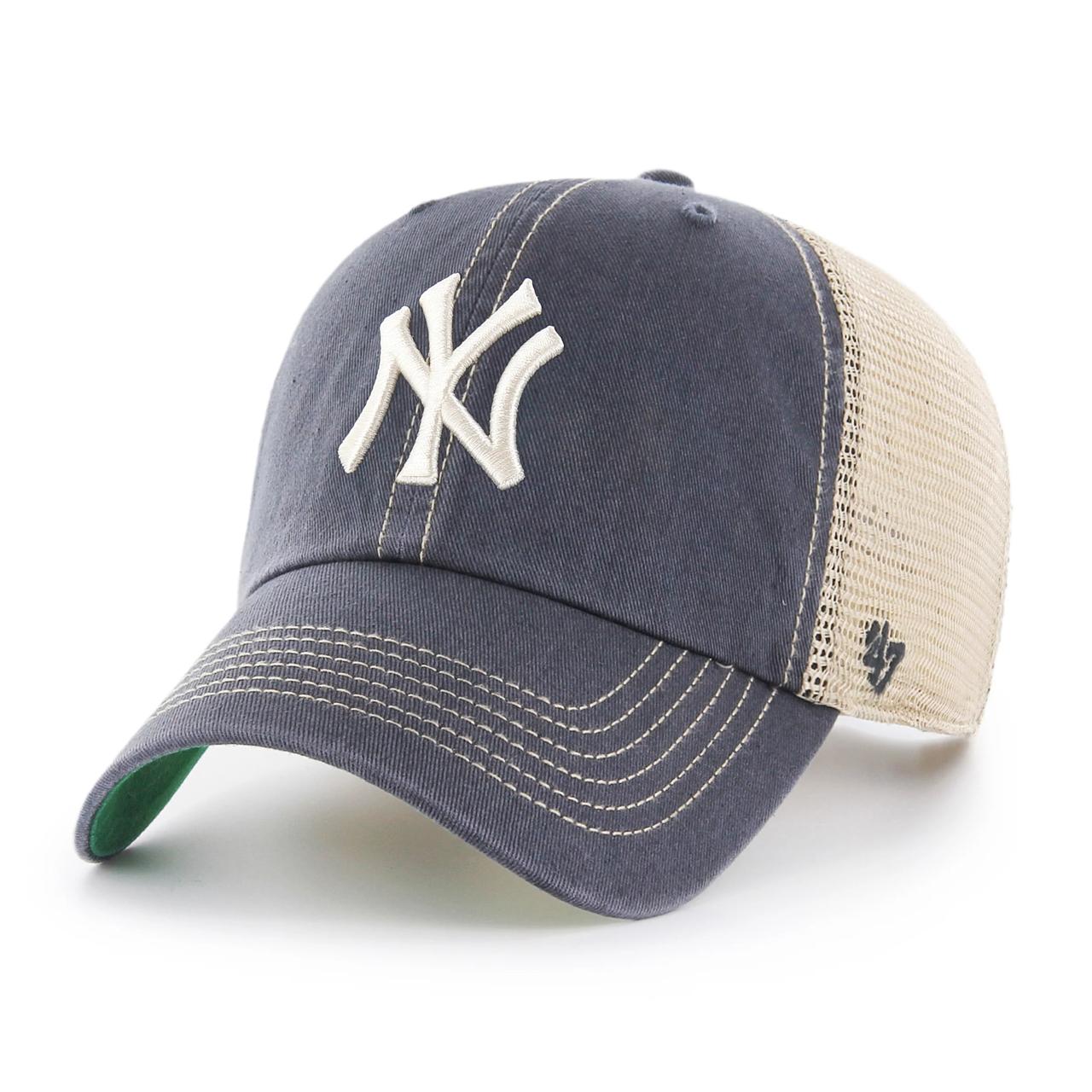 Бейсболка '47 CLEAN UP TRAWLER MLB NEW YORK YANKEES СИНЯЯ / БЕЖЕВАЯ