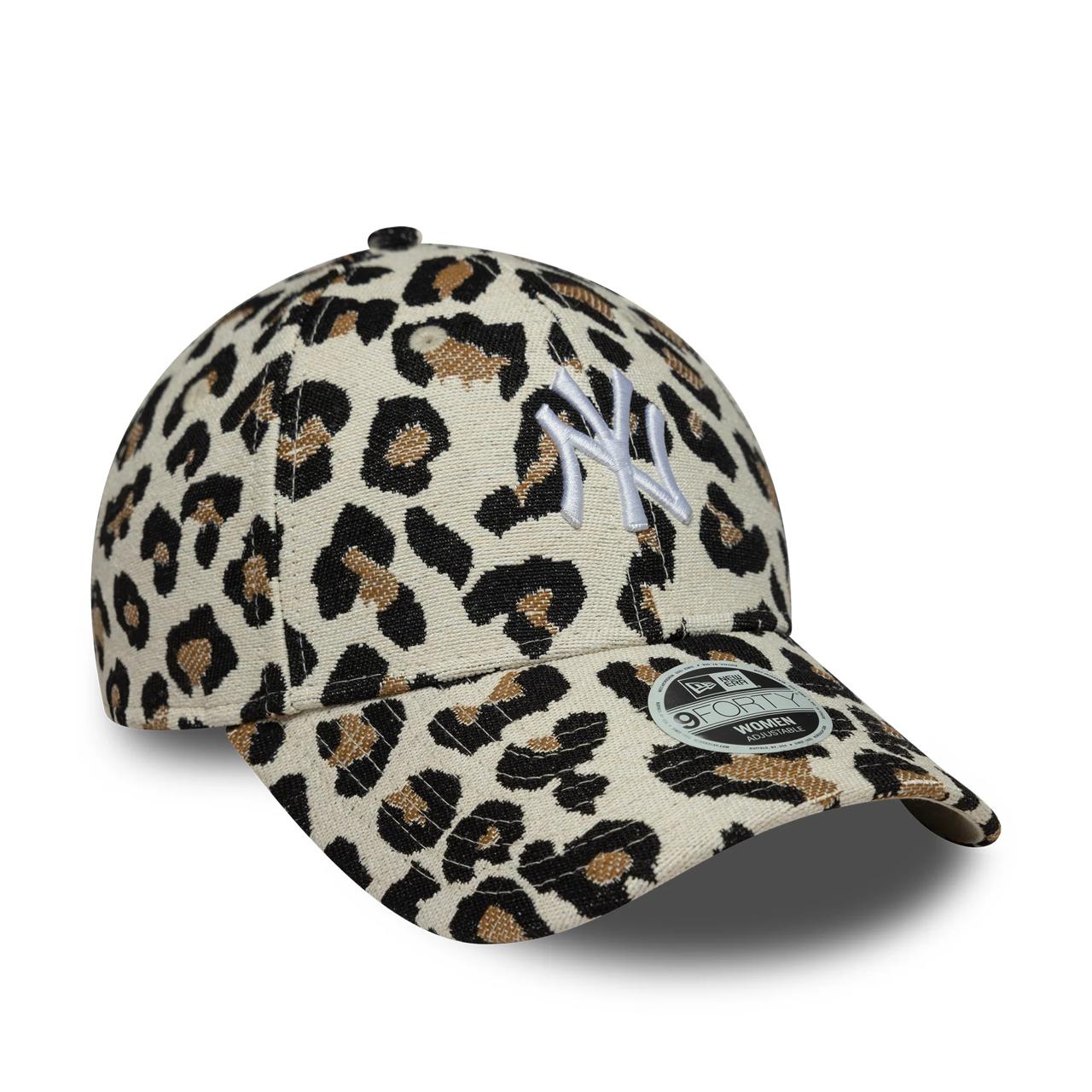 Женская бейсболка NEW ERA 9FORTY WOMEN MLB NEW YORK YANKEES ЛЕОПАРДОВАЯ