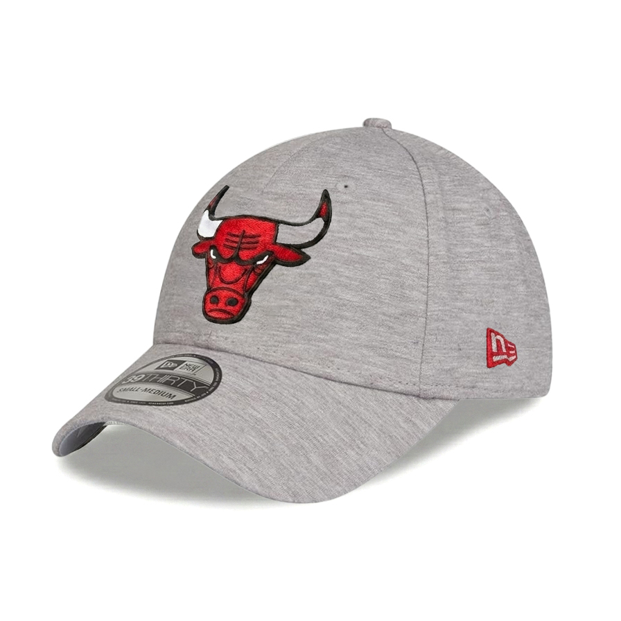 Бейсболка NEW ERA 39THIRTY NBA CHICAGO BULLS СЕРАЯ