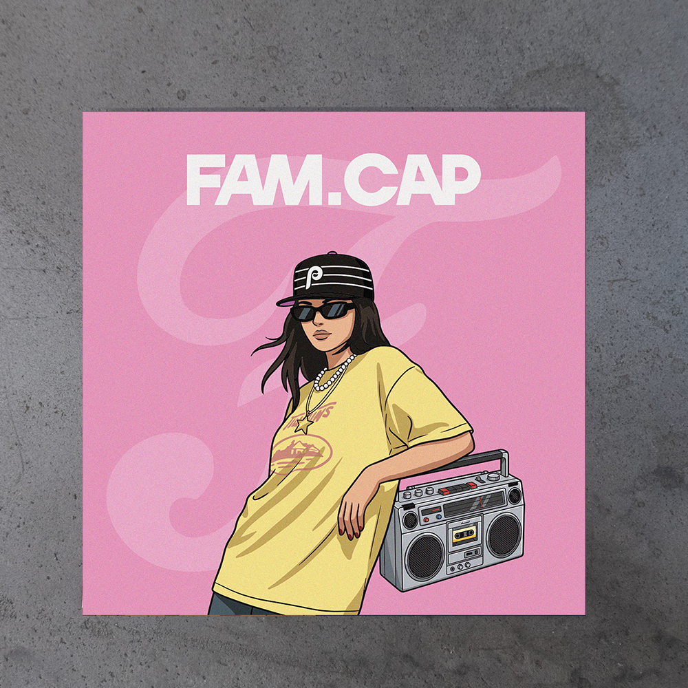 Открытка FAM.CAP Розовая