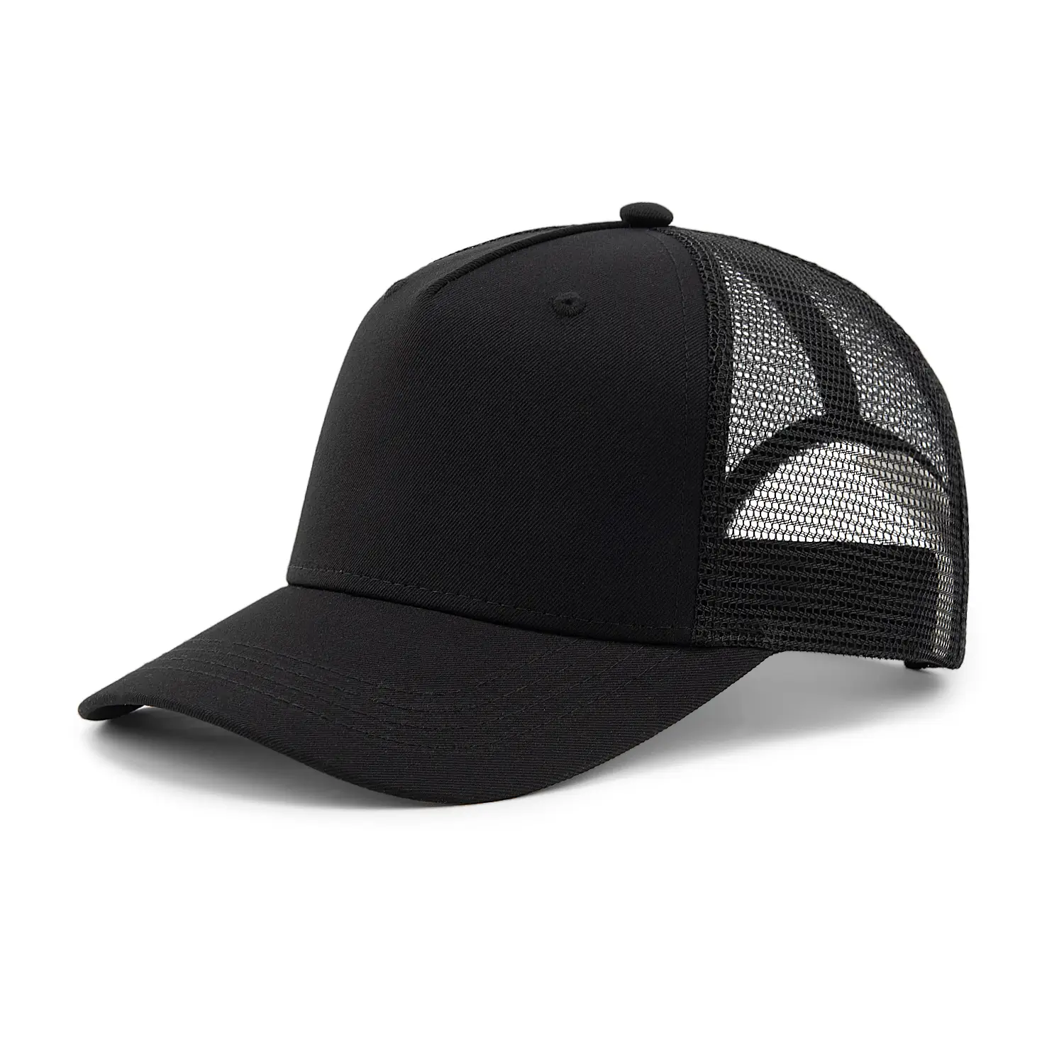 Бейсболка FAM.CAP 5 PANEL TRUCKER BLANK ЧЕРНАЯ / ЧЕРНАЯ