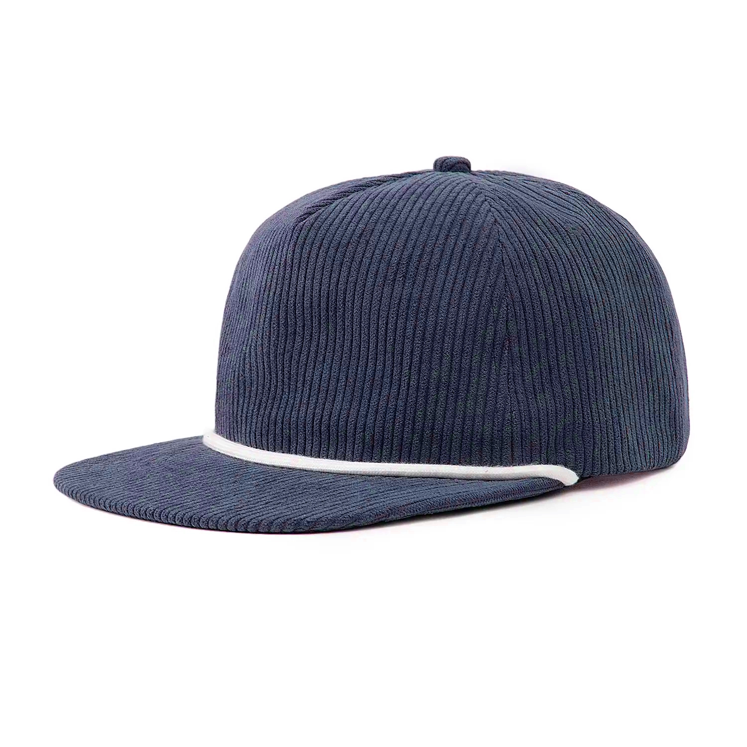 Бейсболка FAM.CAP 5 PANEL RELAXED FIT CORD BLANK ТЕМНО-СИНЯЯ