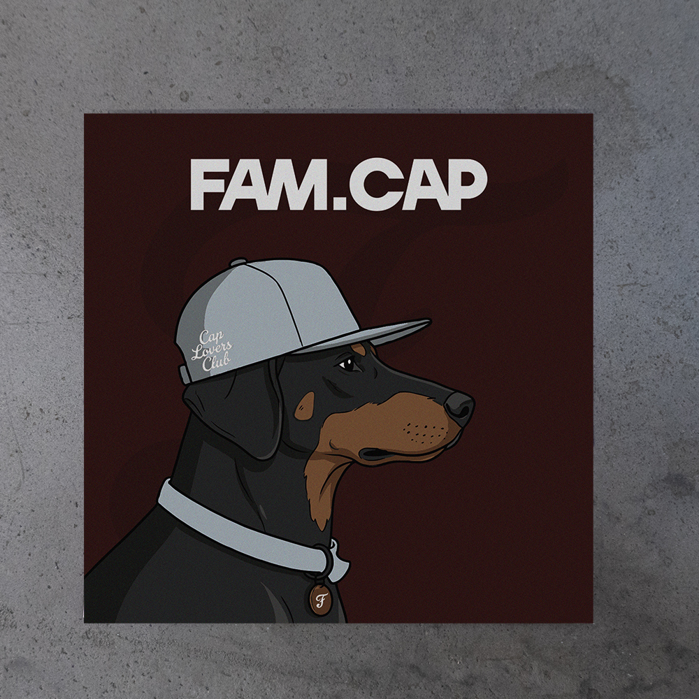 Открытка FAM.CAP Бургунди