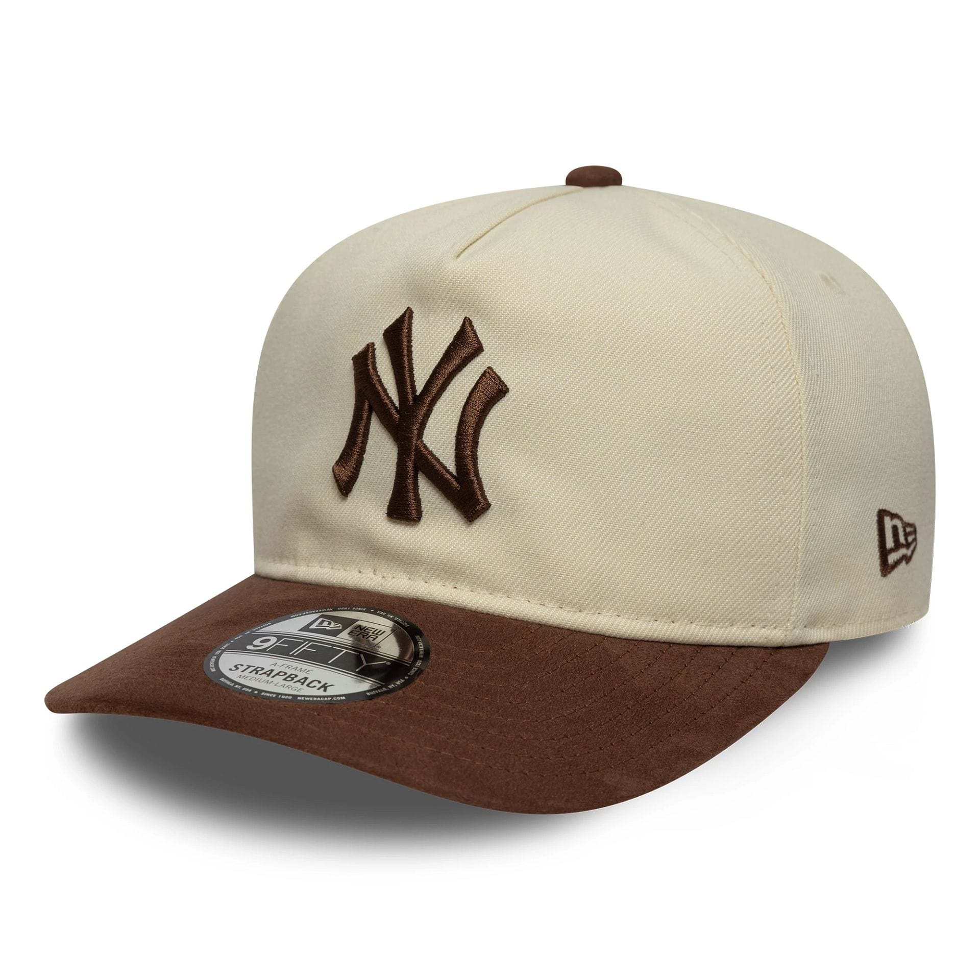 Бейсболка NEW ERA 9FIFTY A-FRAME MLB NEW YORK YANKEES БЕЖЕВАЯ / КОРИЧНЕВАЯ