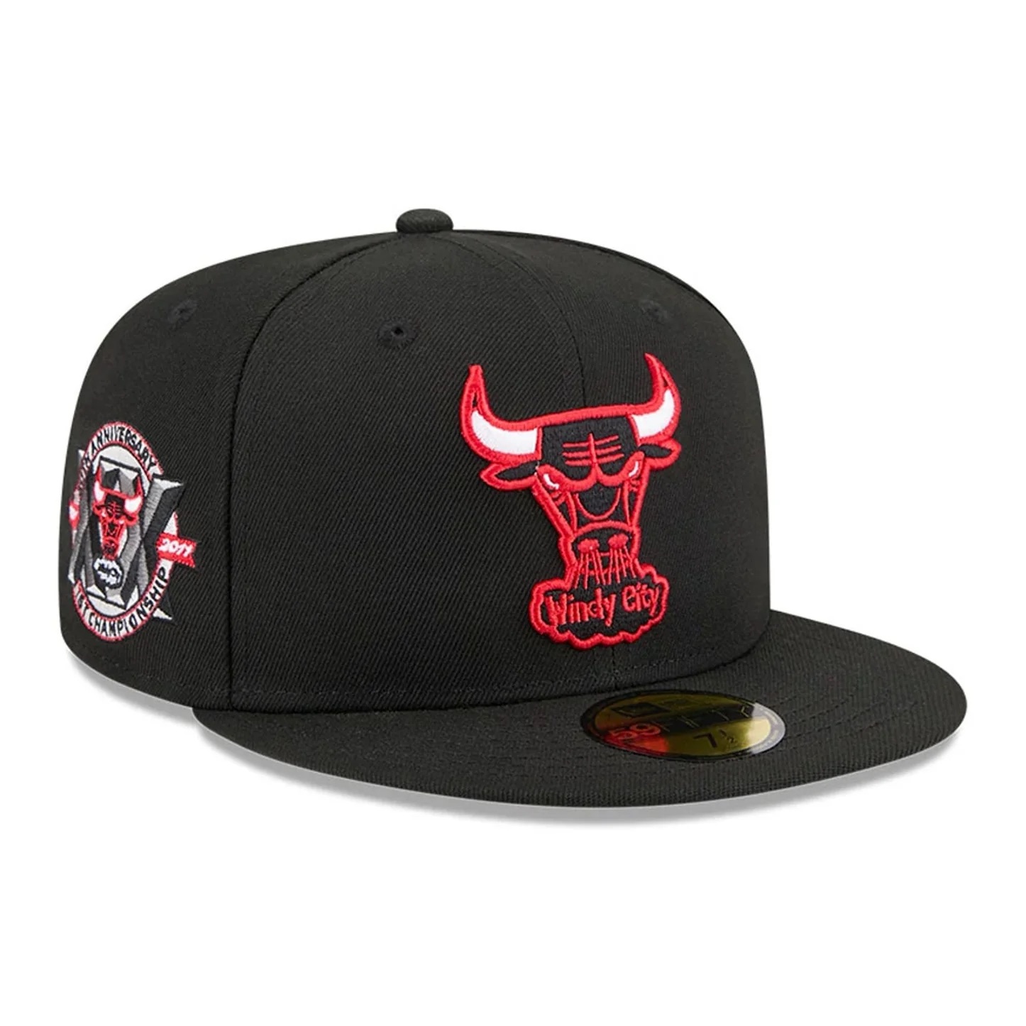 Бейсболка NEW ERA 59FIFTY NBA CHICAGO BULLS HARDWOOD CLASSIC ЧЕРНАЯ