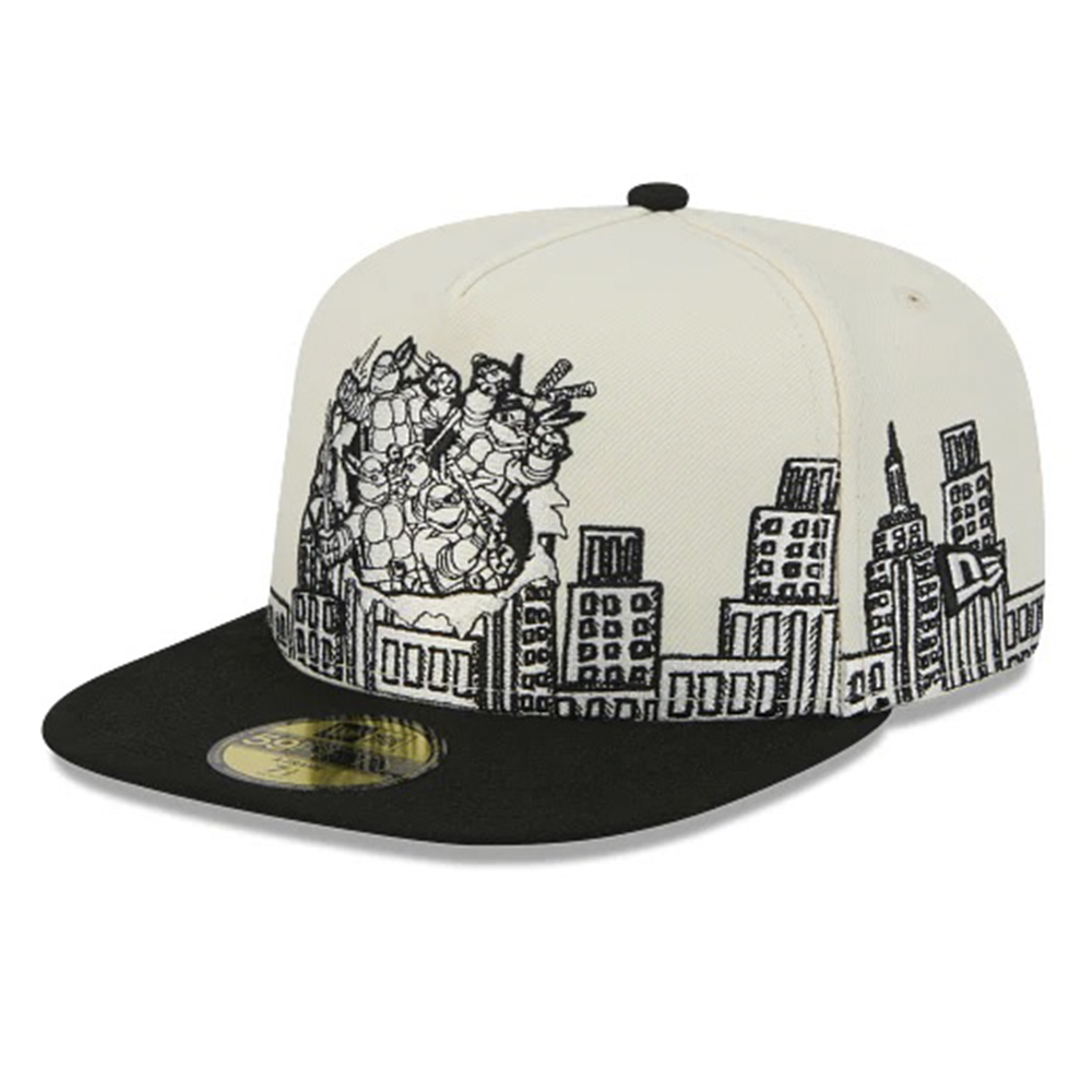 Бейсболка NEW ERA 59FIFTY A-FRAME TEENAGE MUTANT NINJA TURTLES БЕЛАЯ