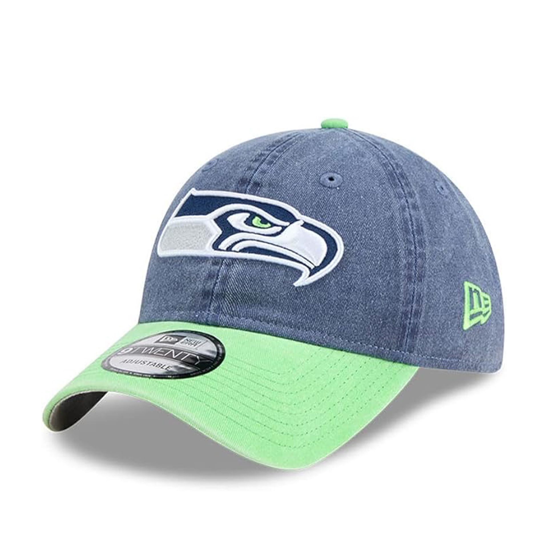Бейсболка NEW ERA 9TWENTY NFL SEATTLE SEAHAWKS SELECT СИНЯЯ / САЛАТОВАЯ