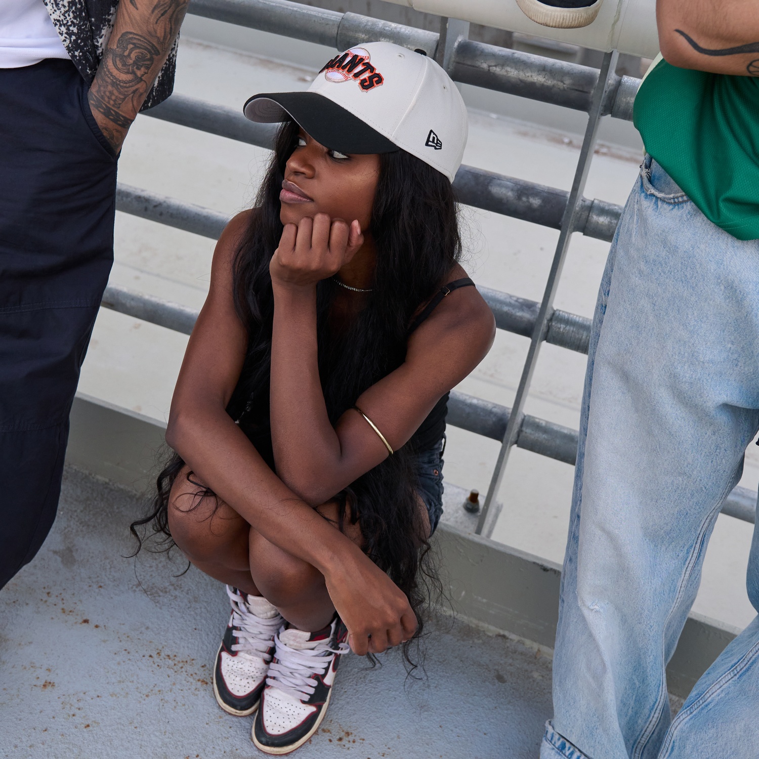 Бейсболка NEW ERA 39THIRTY MLB SAN FRANCISCO GIANTS БЕЖЕВАЯ / ЧЕРНАЯ
