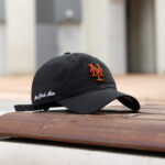 Бейсболка NEW ERA 9TWENTY MLB NEW YORK METS ЧЕРНАЯ / ОРАНЖЕВАЯ