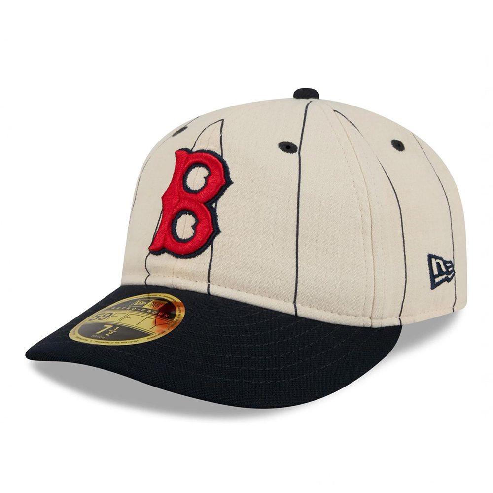 Бейсболка NEW ERA 59FIFTY RETRO CROWN MLB BOSTON RED SOX LINEN БЕЖЕВАЯ