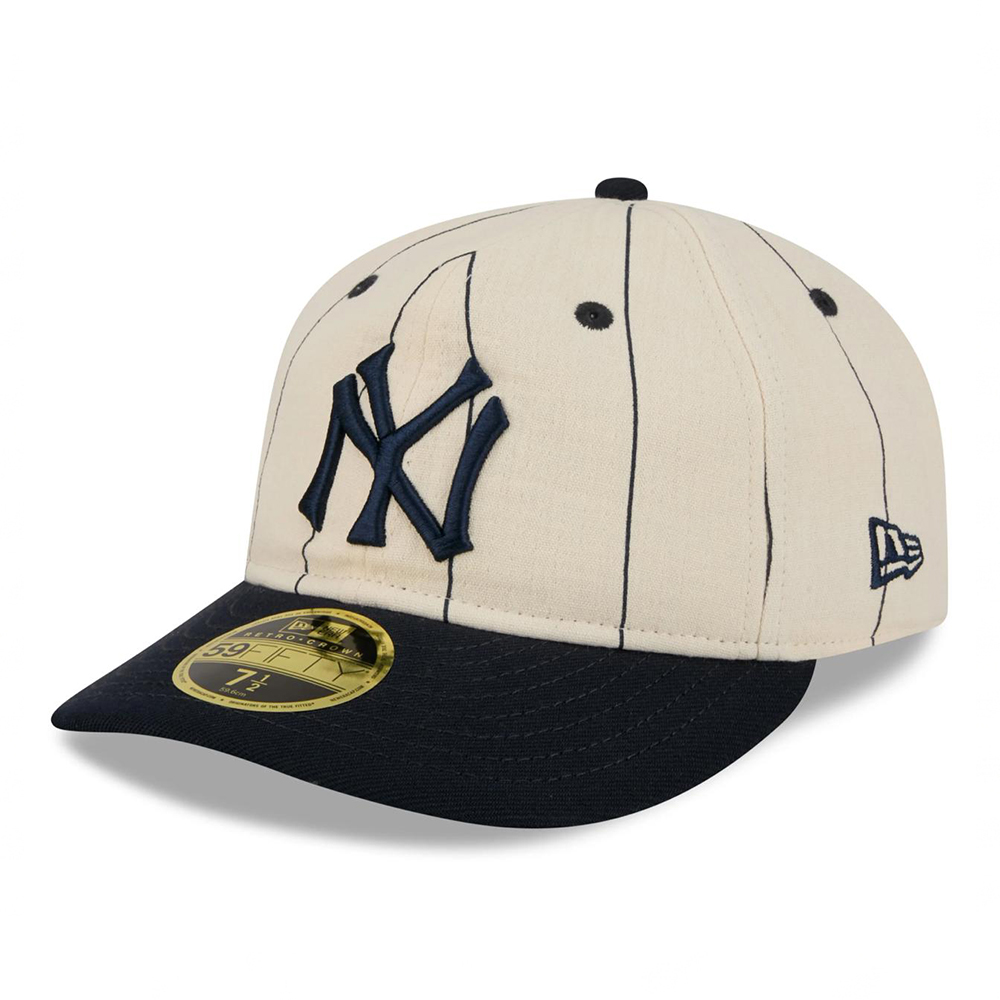 Бейсболка NEW ERA 59FIFTY RETRO CROWN MLB NEW YORK YANKEES LINEN БЕЖЕВАЯ