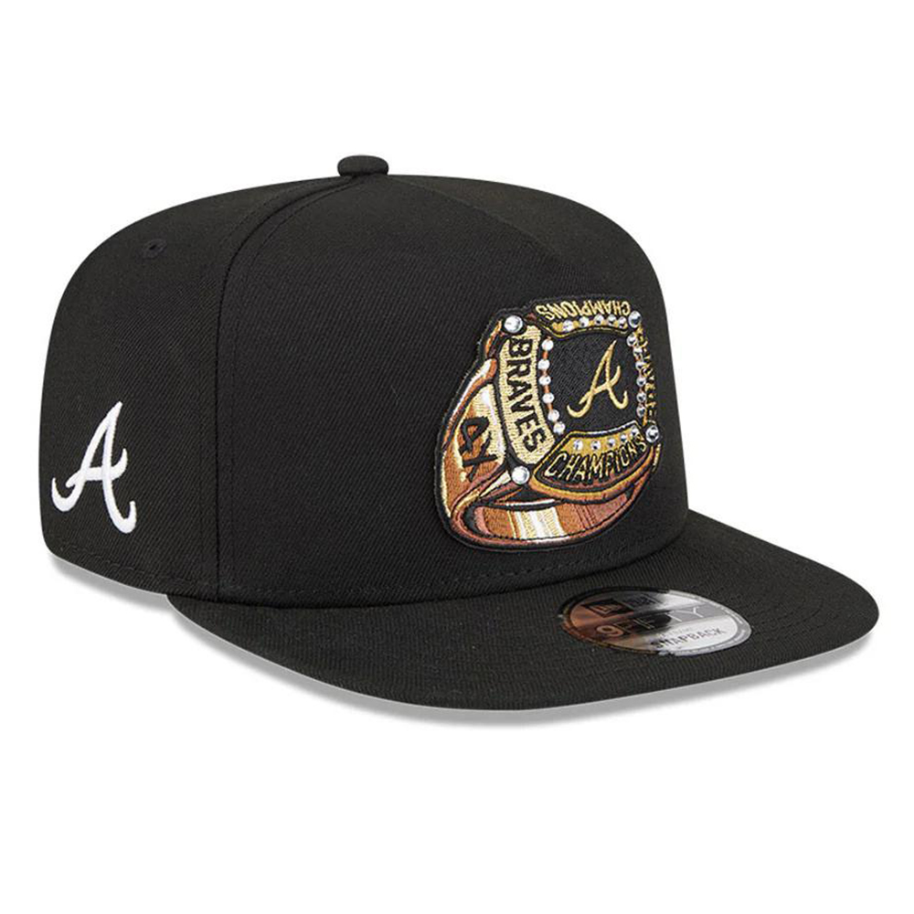 Бейсболка NEW ERA 9FIFTY A-FRAME MLB ATLANTA BRAVES CHAMPION RING ЧЕРНАЯ