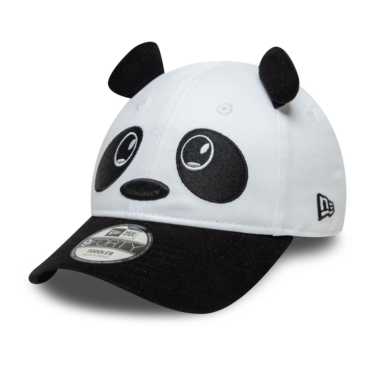 Детская Бейсболка NEW ERA TODDLER 9FORTY CORD PANDA EARS БЕЛАЯ