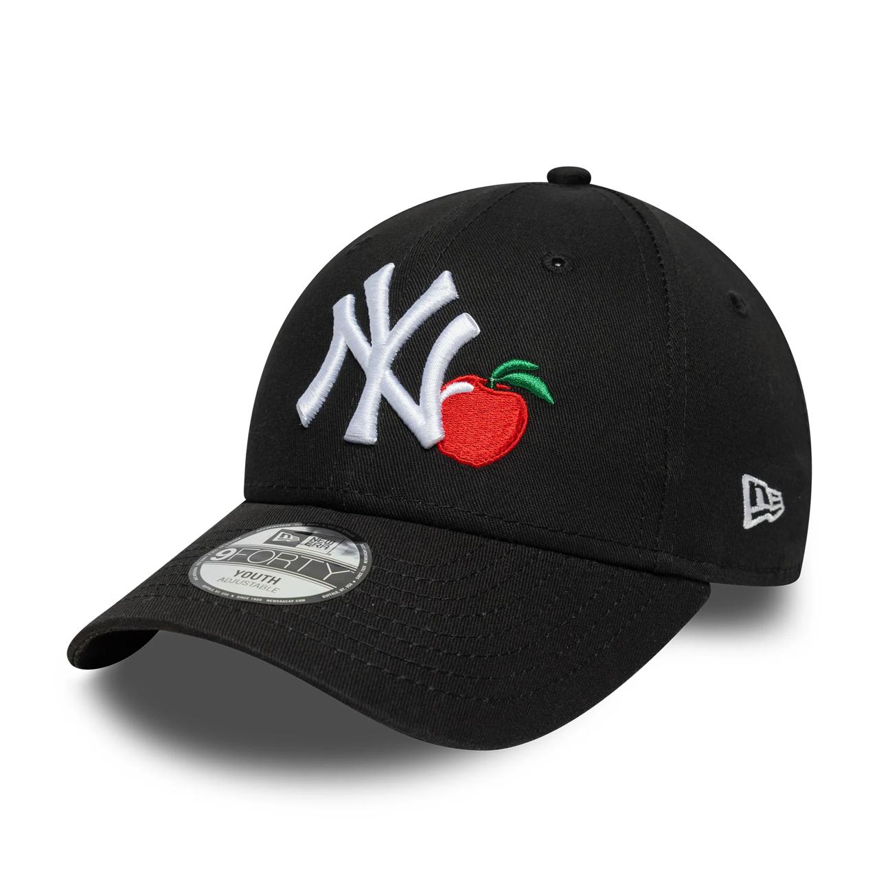Детская Бейсболка NEW ERA 9FORTY MLB NEW YORK YANKEES FRUIT ICON ЧЕРНАЯ