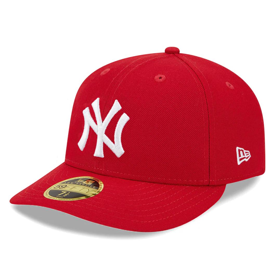 Бейсболка NEW ERA 59FIFTY LOW PROFILE MLB NEW YORK YANKEES КРАСНАЯ