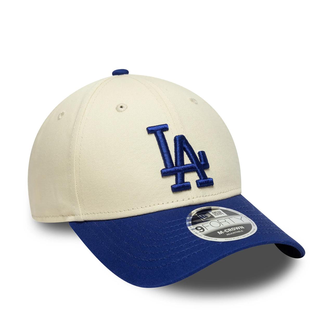Бейсболка NEW ERA 9FORTY M-FRAME MLB LOS ANGELES DODGERS БЕЖЕВАЯ / СИНЯЯ