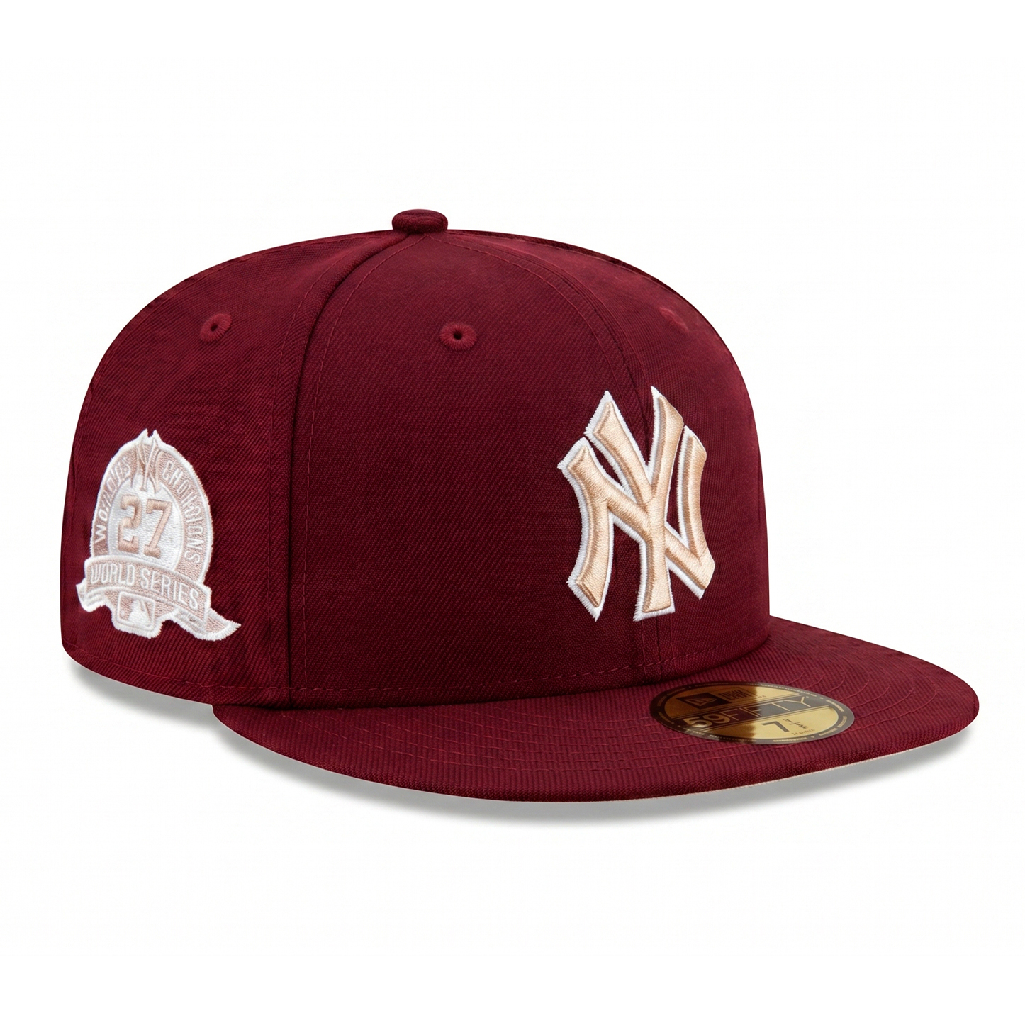 Бейсболка NEW ERA 59FIFTY MLB NEW YORK YANKEES БОРДОВЫЙ