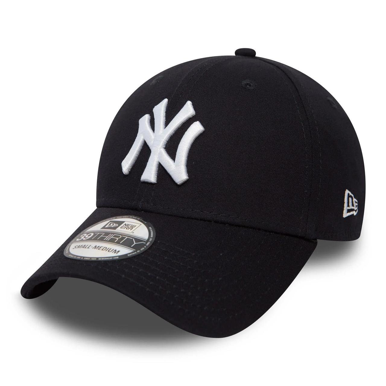 Бейсболка NEW ERA 39THIRTY MLB NEW YORK YANKEES ESSENTIAL ТЕМНО-СИНЯЯ