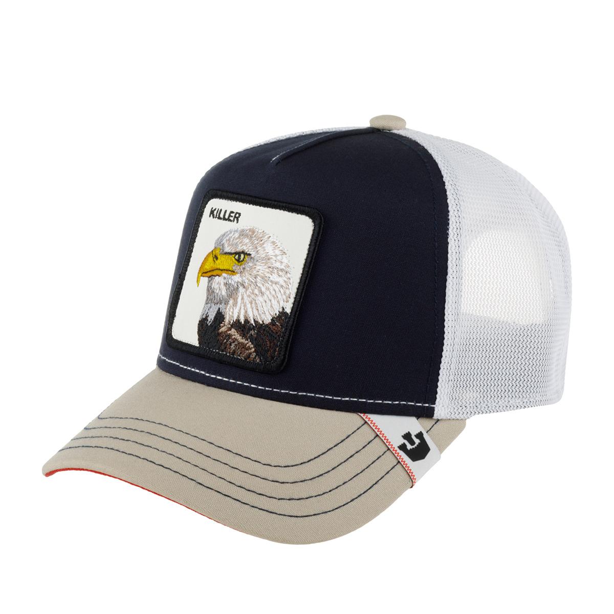 Бейсболка GOORIN BROTHERS TRUCKER KILLER EAGLE СИНЯЯ / БЕЖЕВАЯ
