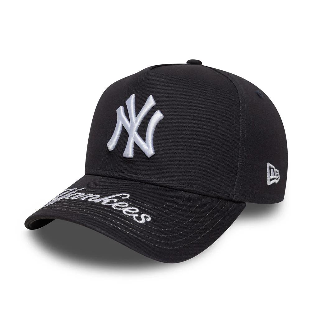 Бейсболка NEW ERA 9FORTY A-FRAME MLB NEW YORK YANKEES VISOR HIT ТЕМНО-СИНЯЯ