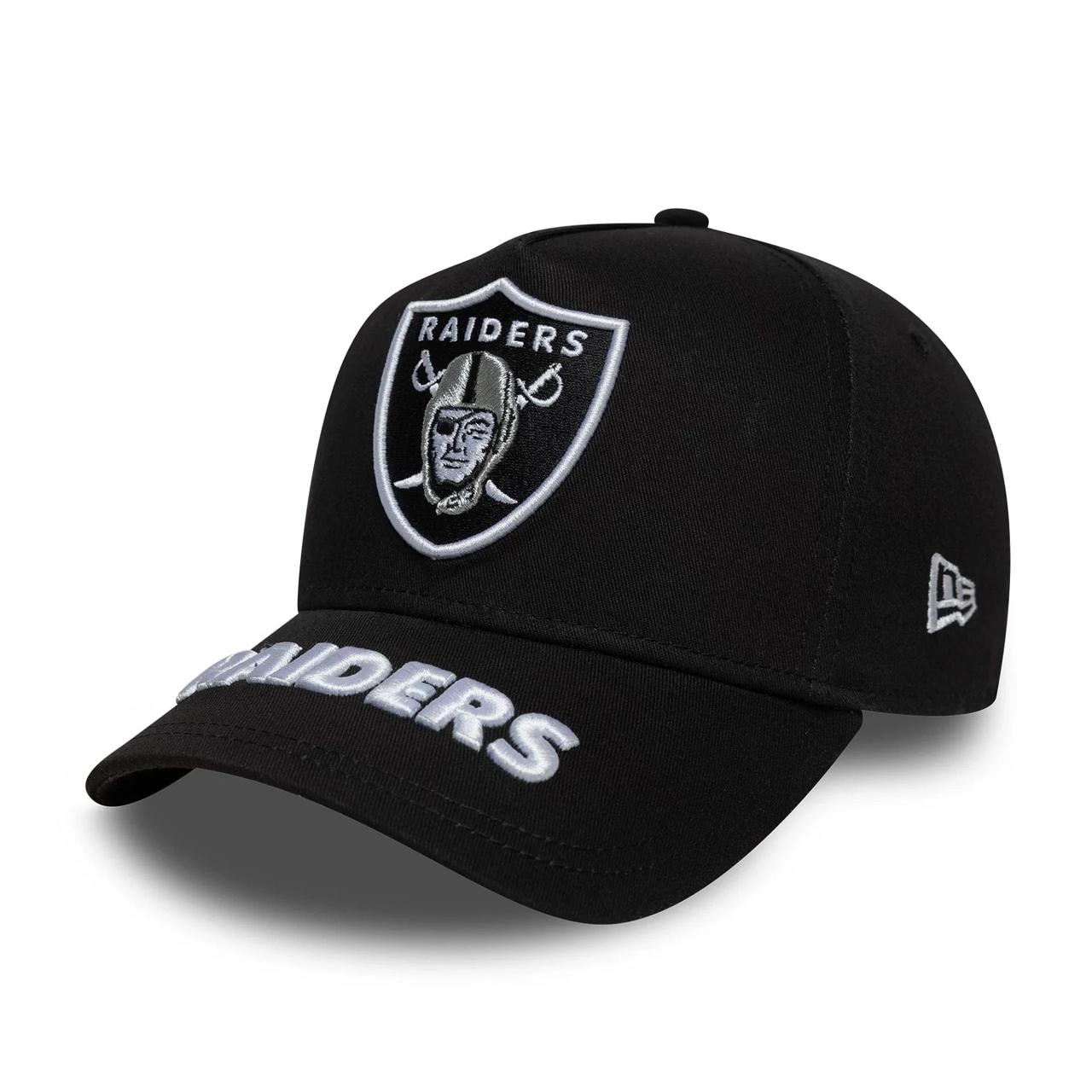 Бейсболка NEW ERA 9FORTY A-FRAME NFL LAS VEGAS RAIDERS VISOR HIT ЧЕРНАЯ