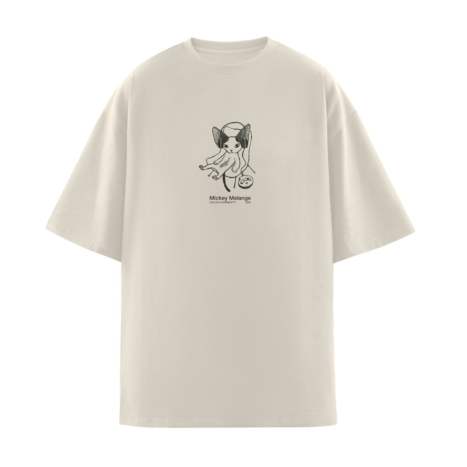Футболка Called a Garment Mickey Бежевый