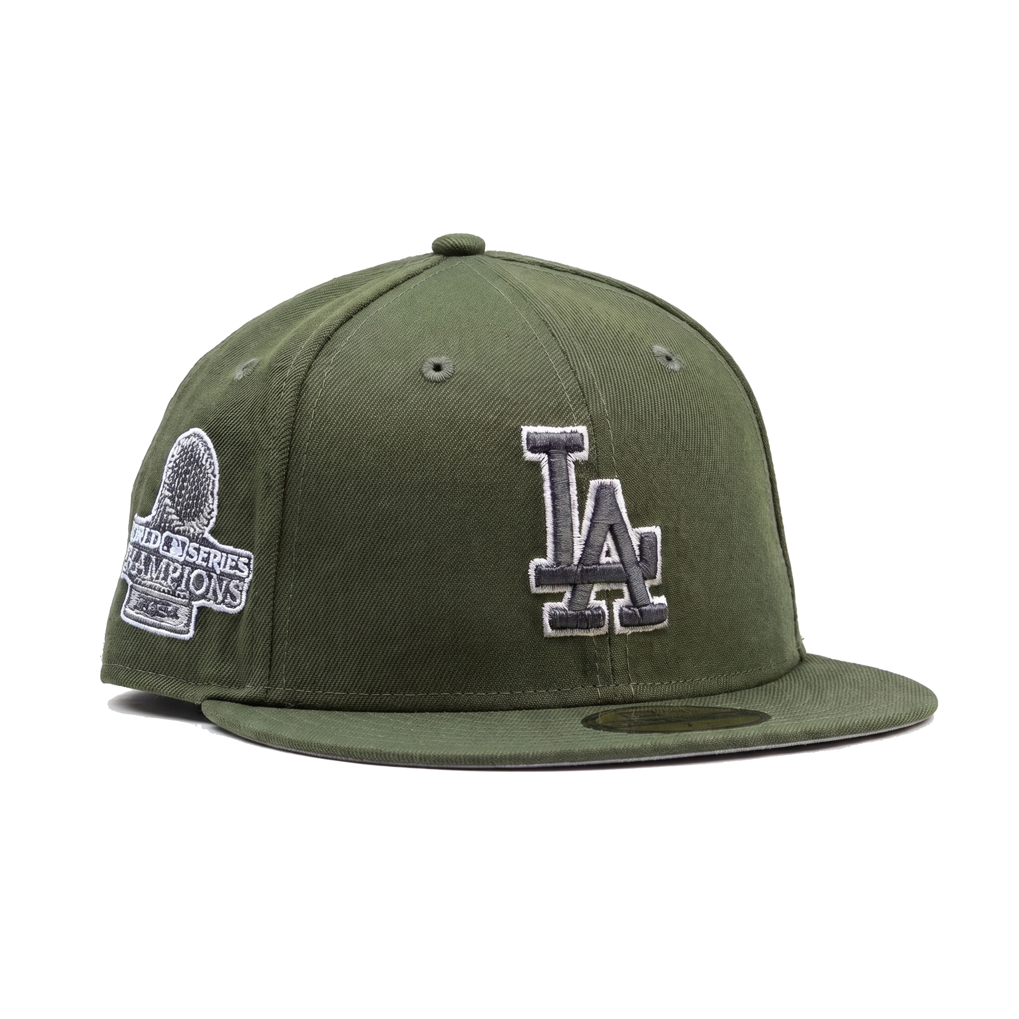 Бейсболка New Era 59FIFTY MLB LOS ANGELES DODGERS зеленая, серый низ