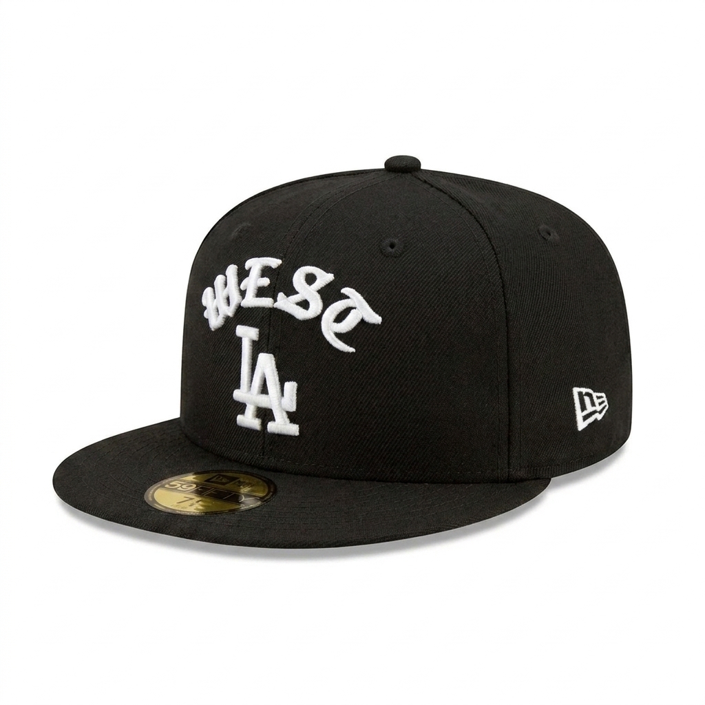 Бейсболка New Era 59FIFTY MLB LOS ANGELES DODGERS WEST черный, серый низ