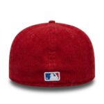 Бейсболка New Era 59FIFTY MLB New YORK METS CORDUROY красная, серый низ