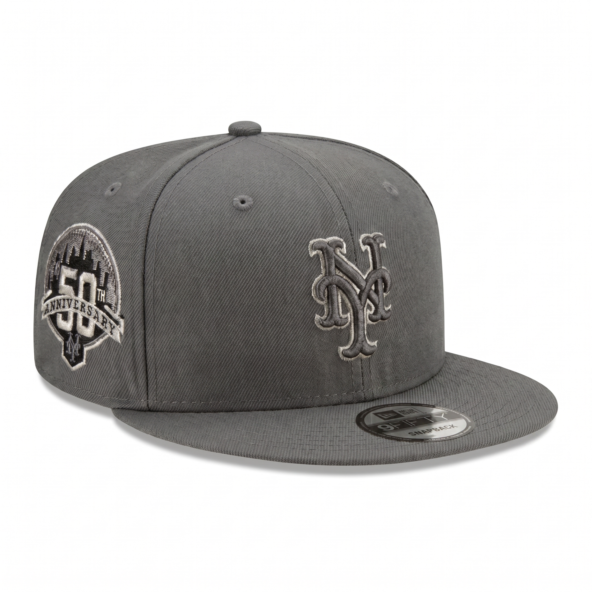 Бейсболка New Era 9FIFTY MLB NEW YORK METS серый, серый низ