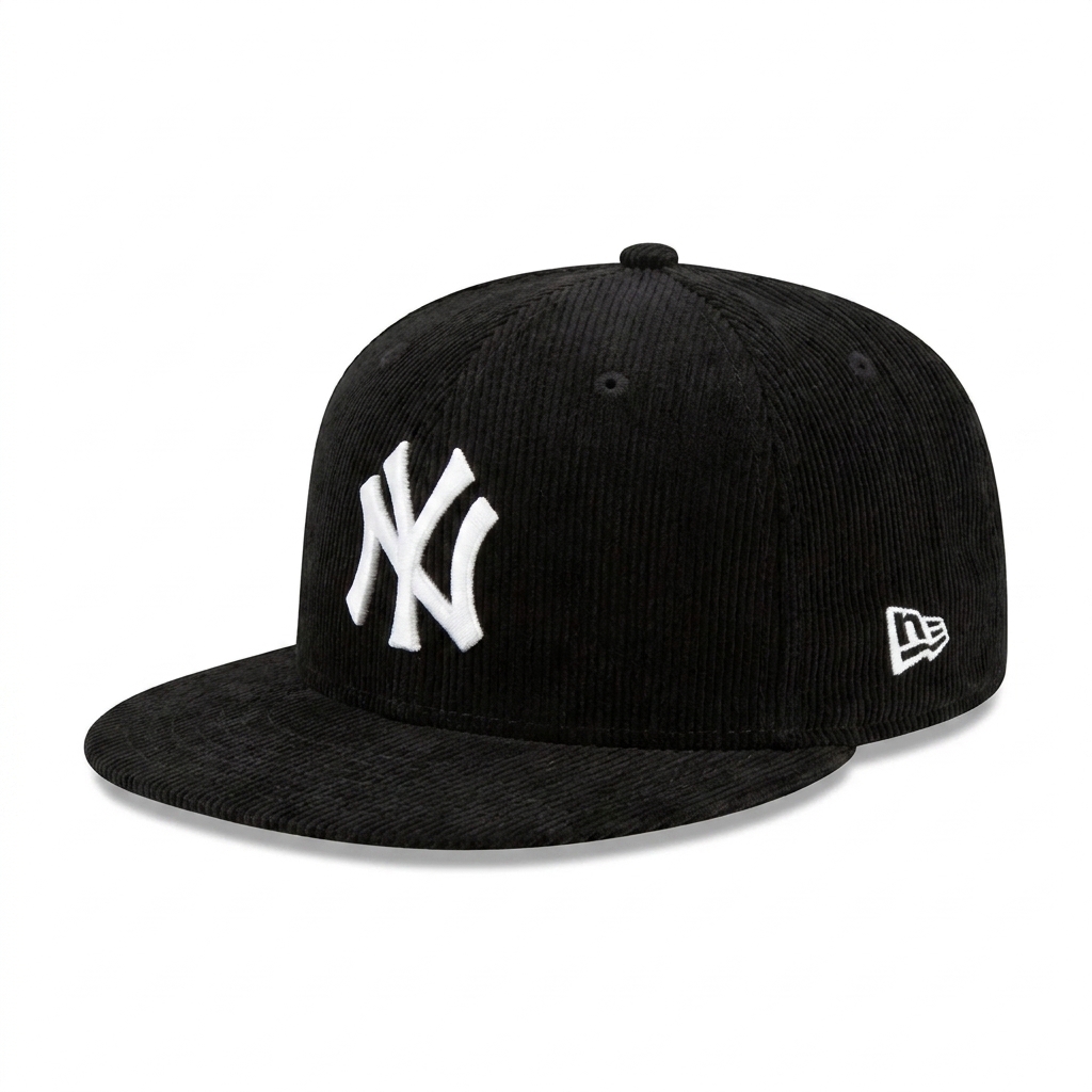 Бейсболка New Era 59FIFTY MLB NEW YORK YANKEES CORDUROY черный, зеленый низ