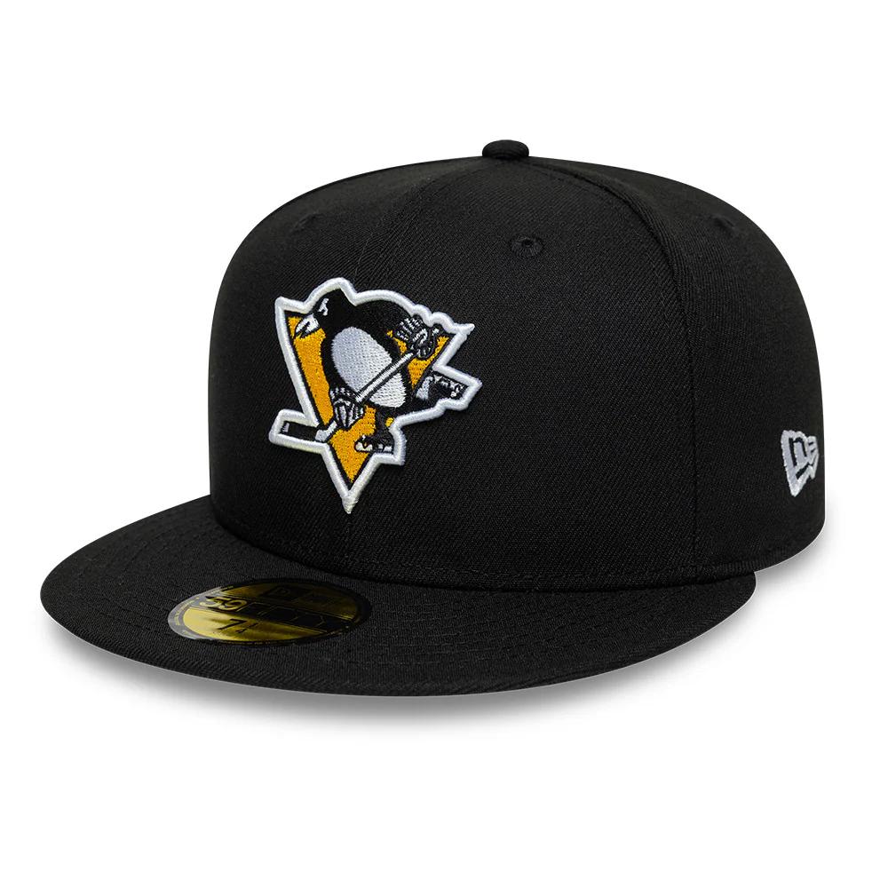 Бейсболка New Era 59FIFTY NHL PITTSBURGH PENGUINS черная