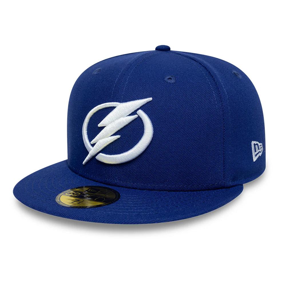 Бейсболка New Era 59FIFTY NHL TAMPA BAY LIGHTNING синяя, серый низ
