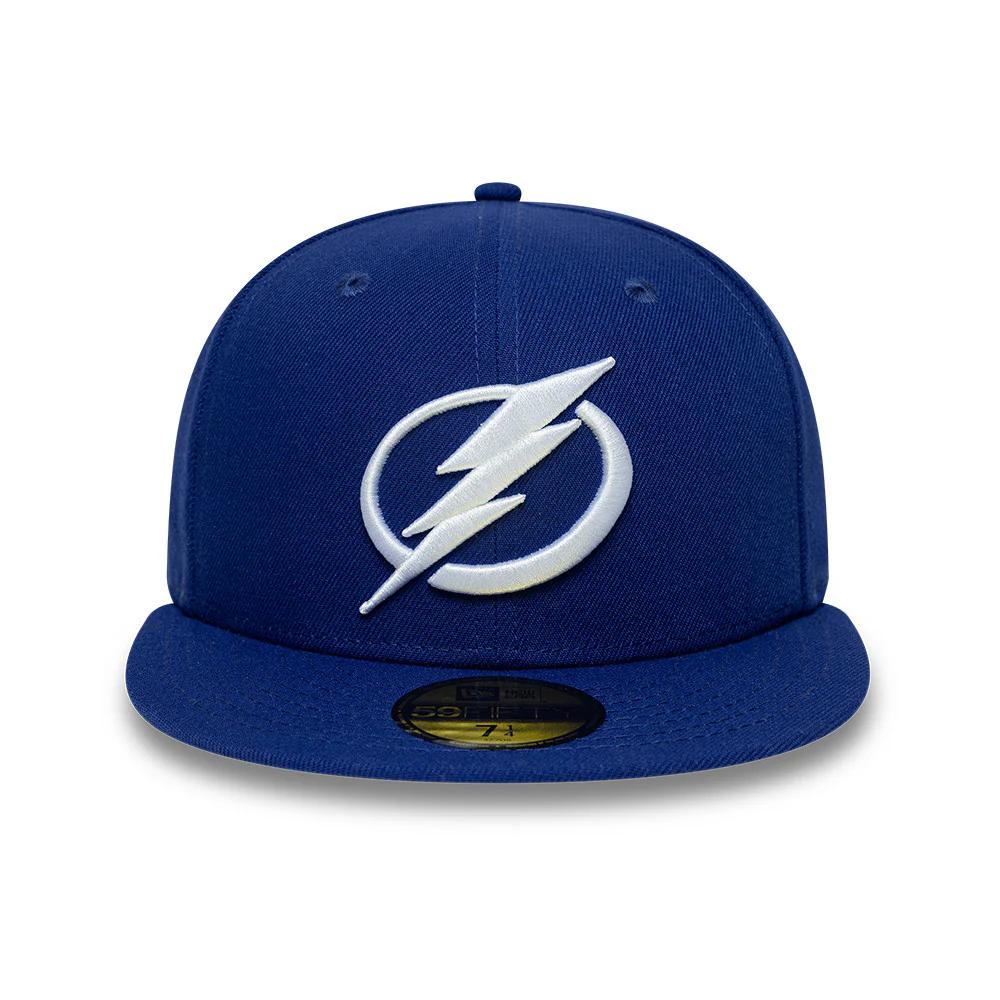 Бейсболка New Era 59FIFTY NHL TAMPA BAY LIGHTNING синяя, серый низ